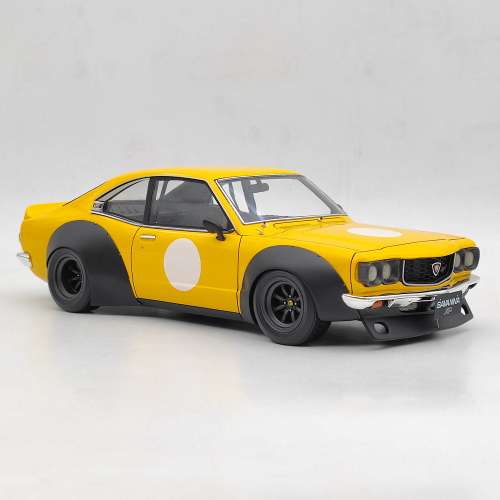 Ignition Model 1/18 Mazda Savanna (S124A) Racing Yellow IG2032 Resin Model Car Toys Gift