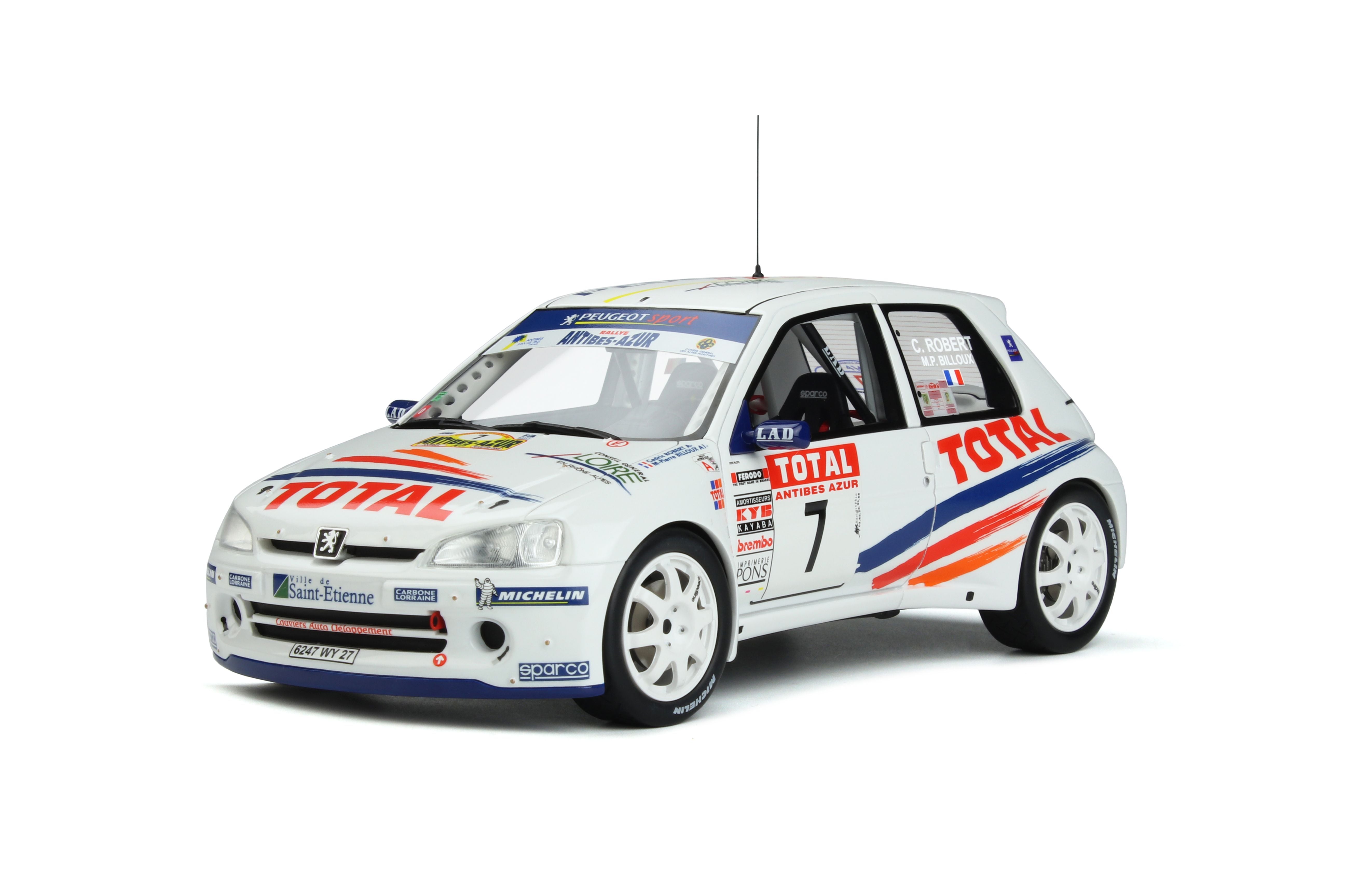 OTTO 1:18 Peugeot 106 Maxi Rallye #7 D Antibes OT947