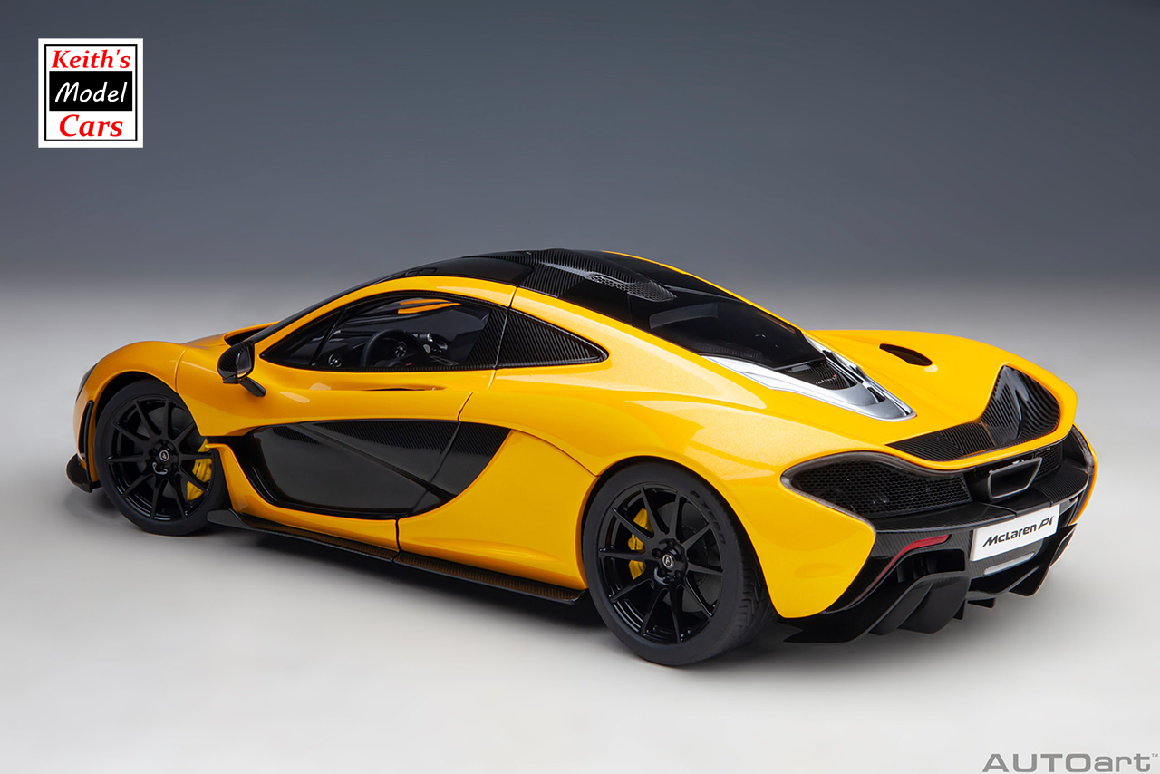 [1/18 Scale] McLaren P1 in Volcano Yellow (with yellow calipers) by AUTOart Models