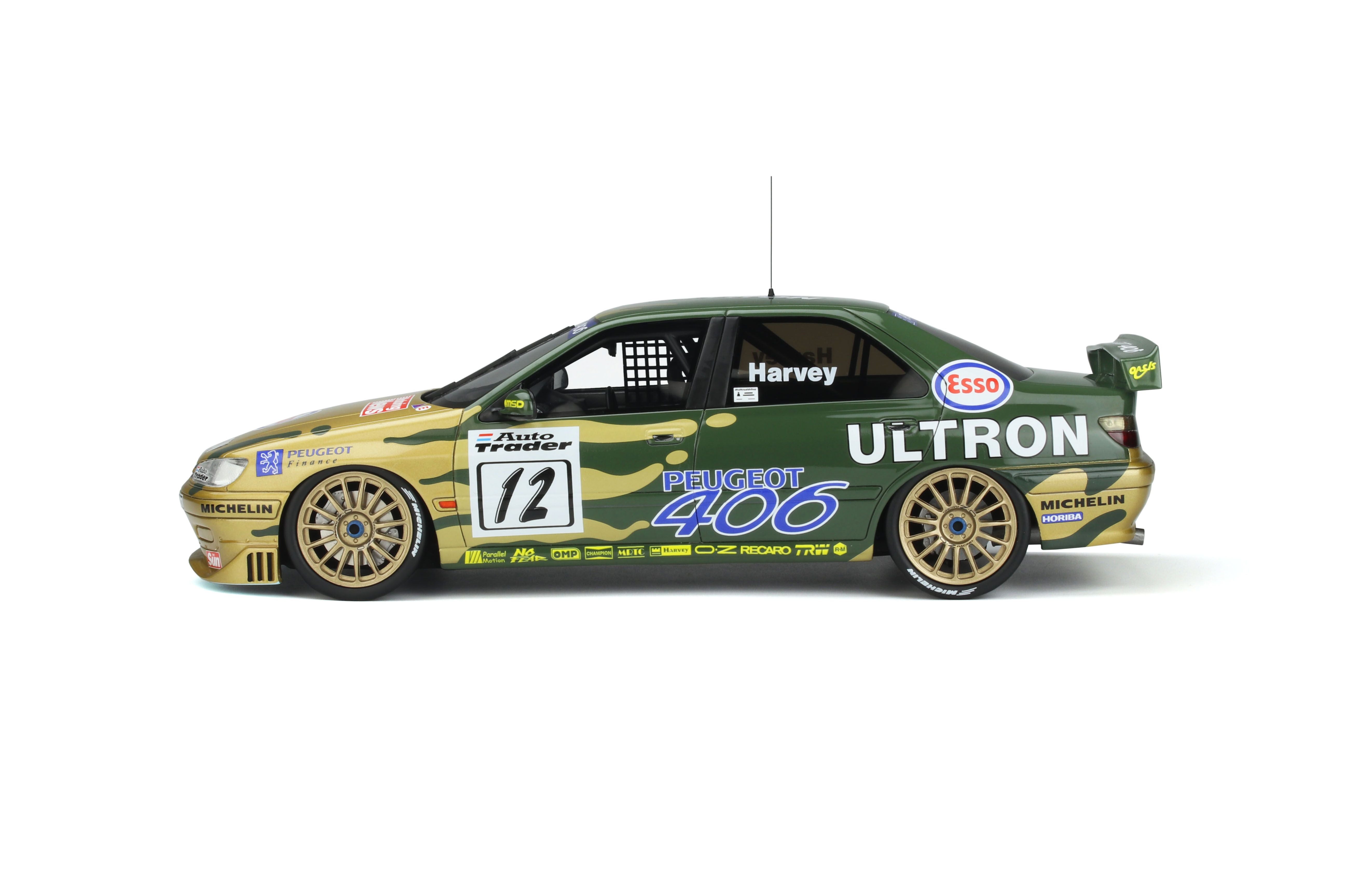 OTTO 1:18 Peugeot 406 #12 Ultron Tim Harvey BTCC 1996 OT828