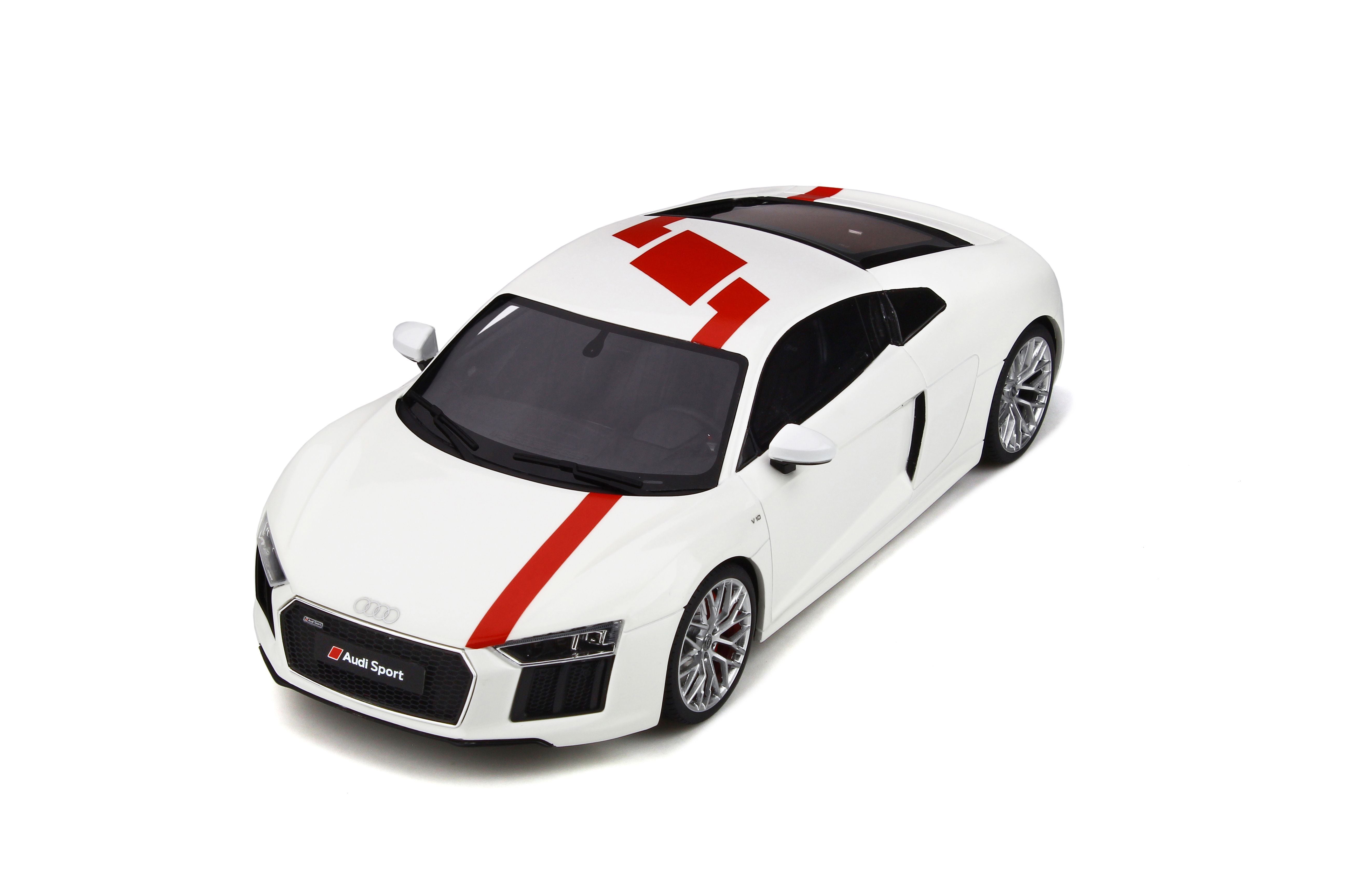 GT Spirit 1:18 Audi R8 V10 RWS TBC 2018 White/Red GT247