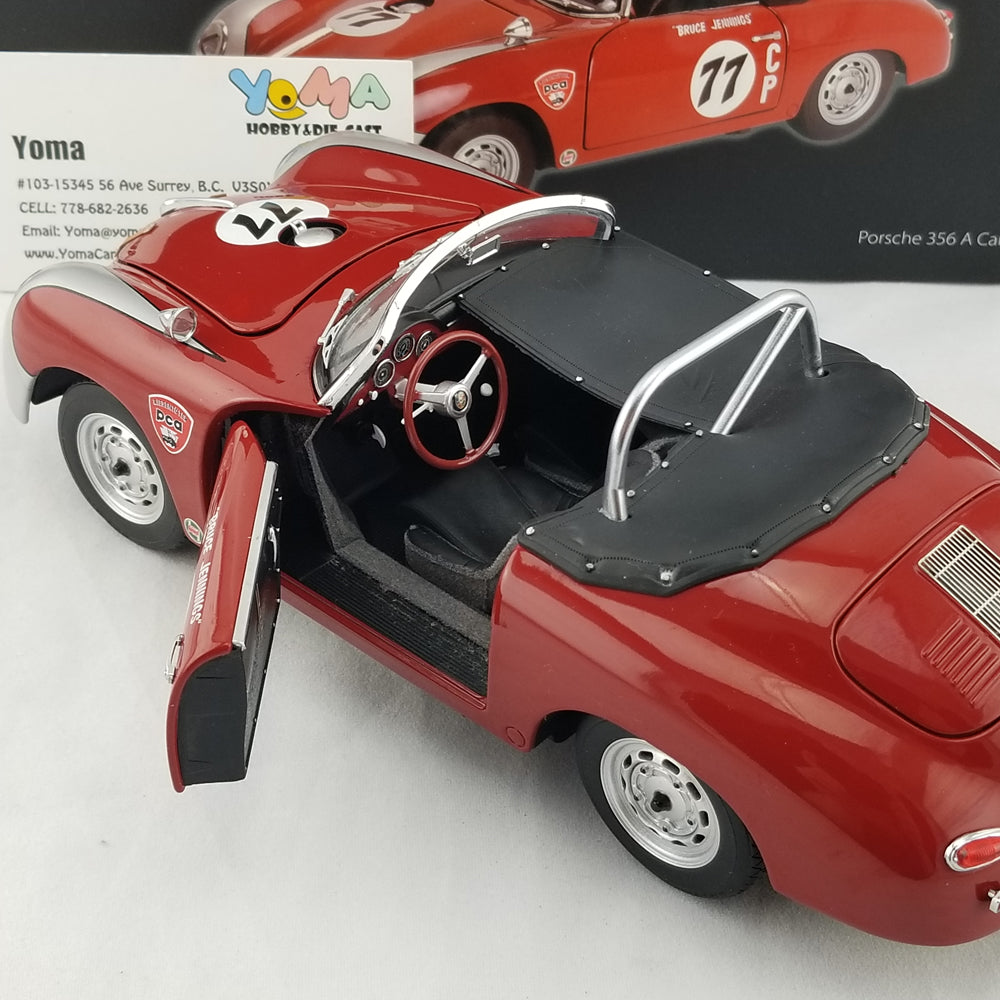 Schuco 1:18 Porsche 356A Speedster #77 Bruce Jennings 450030700