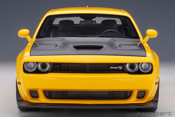 DODGE CHALLENGER SRT HELLCAT WIDEBODY 2018 (YELLOW JACKET/SATIN BLACK PAINTED HOOD)