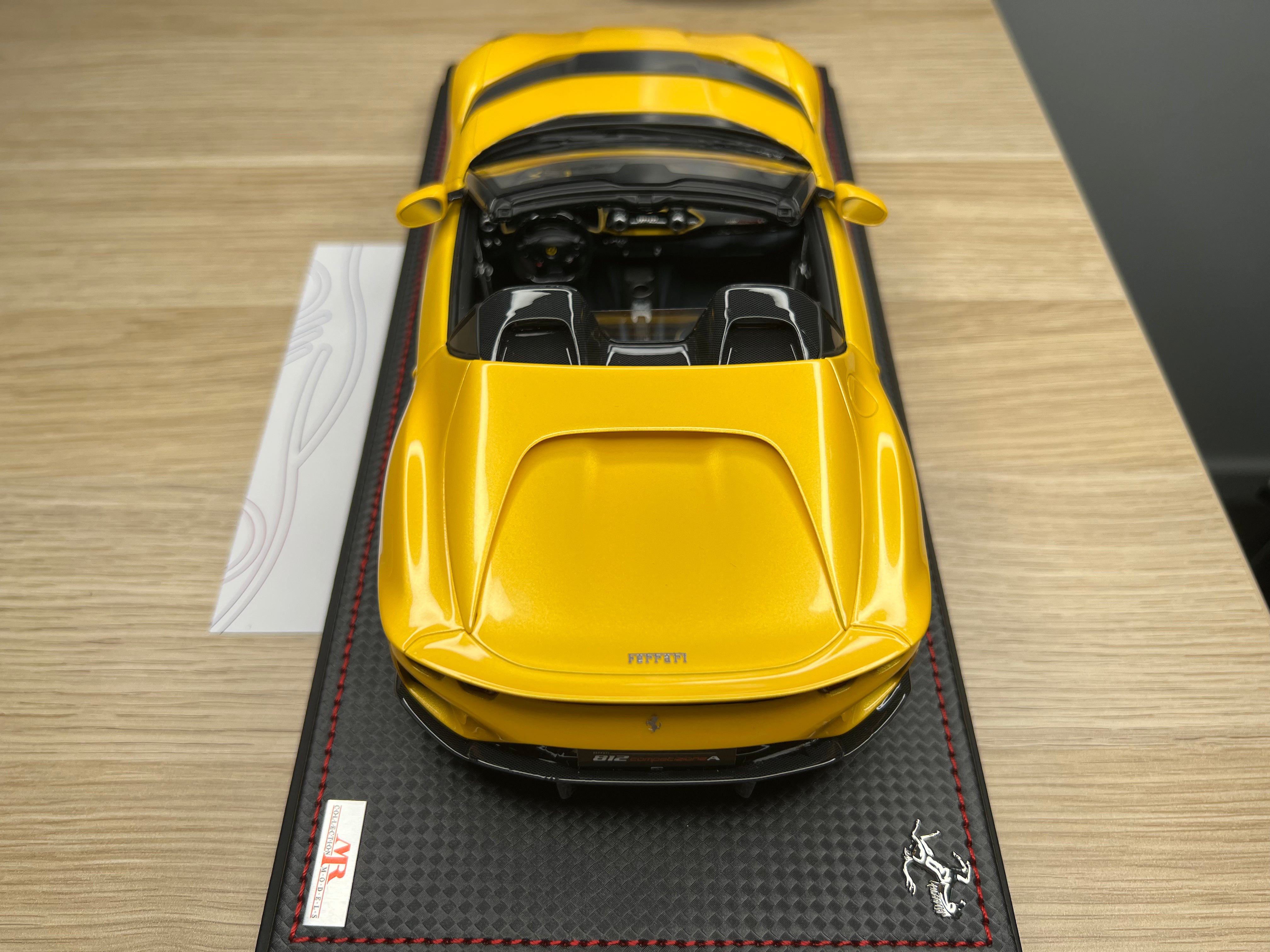 Ferrari 812 Competizione A - Giallo Tristrato - 1:18