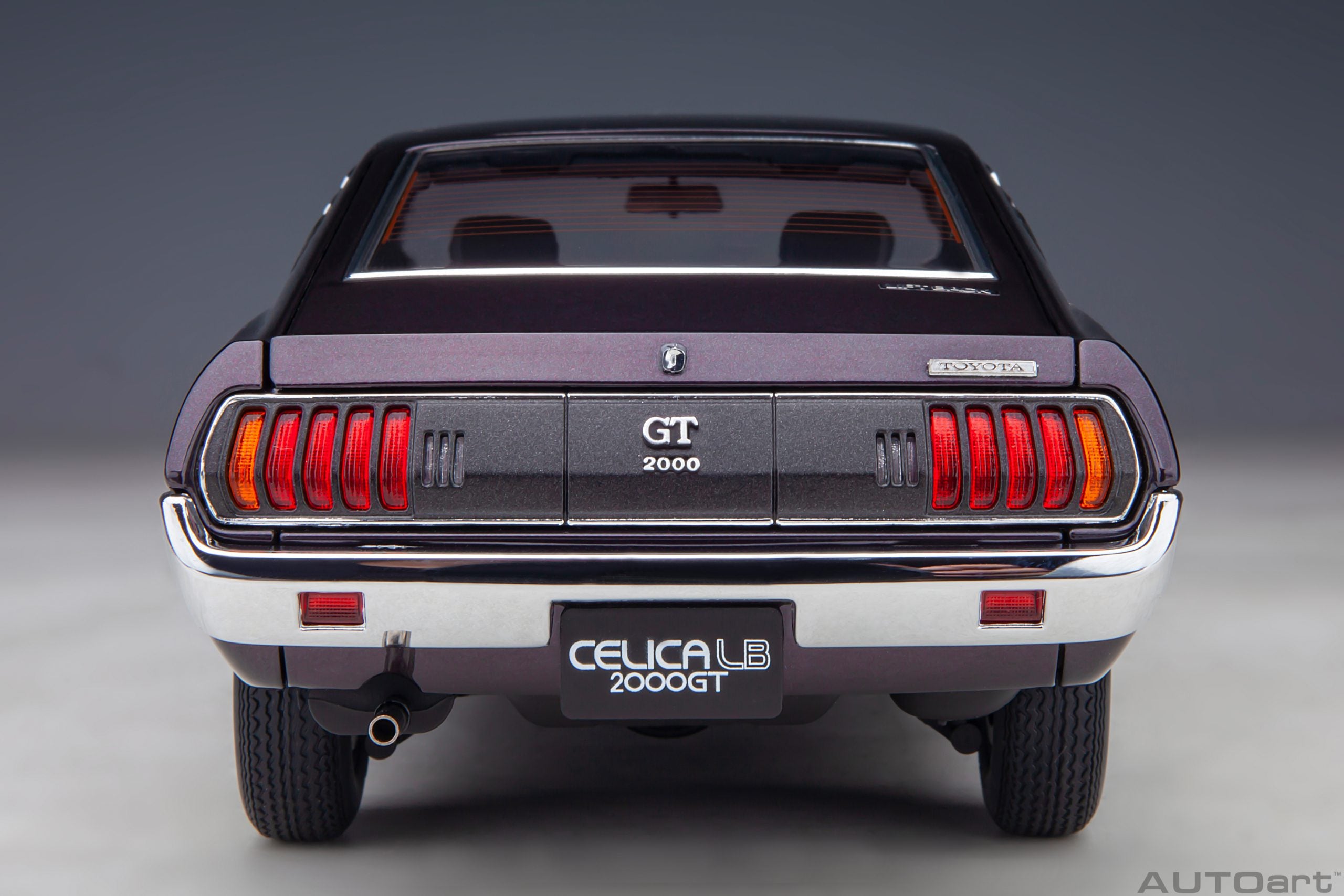 AUTOart 1:18 Toyota Celica Liftback 2000GT (RA25) 1973 (Dark Purple Metallic) 78769