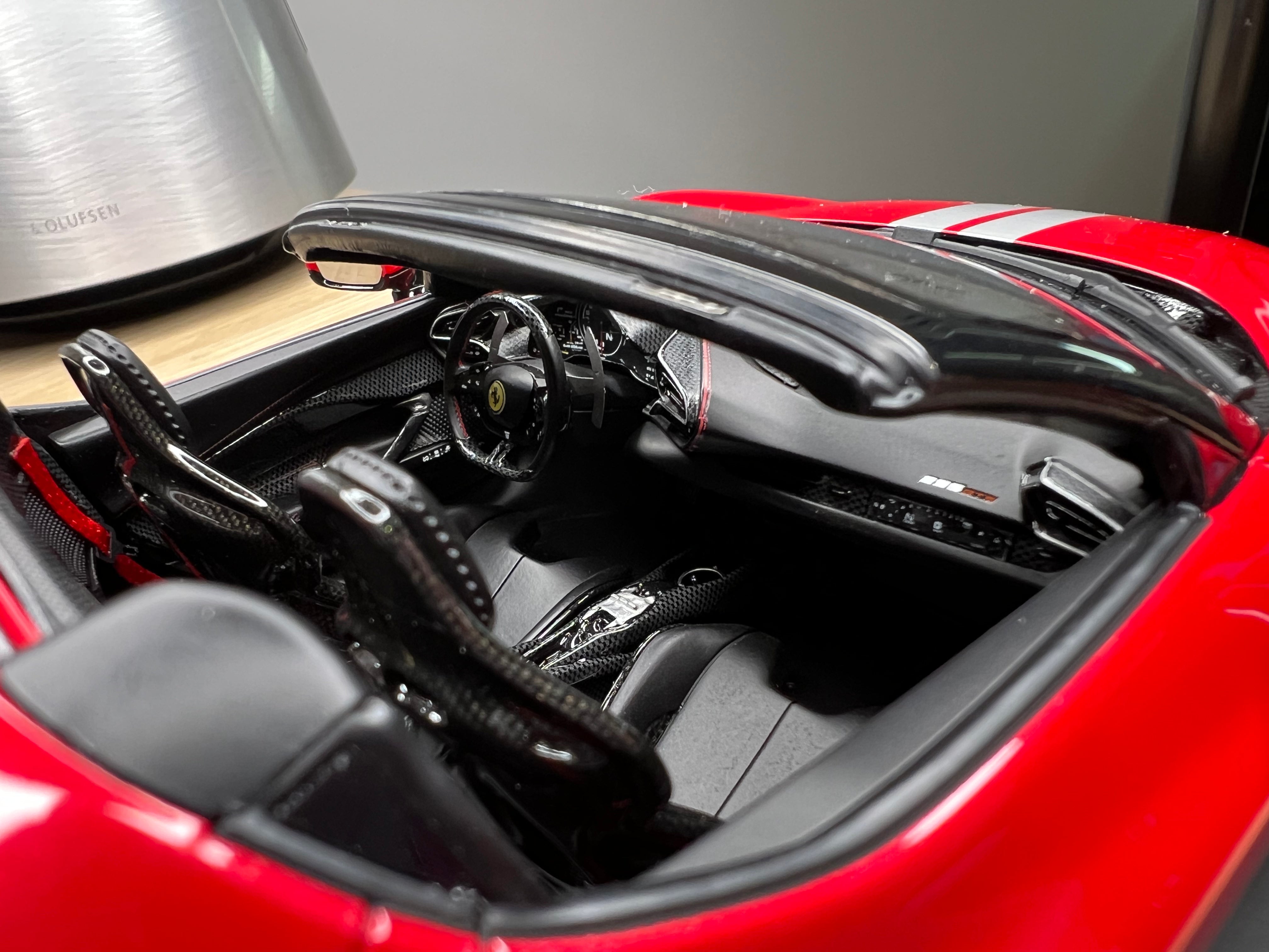 Ferrari 296 GTS - Rosso Imola with Assetto Fiorano in Argento Nurburgring - 1:18