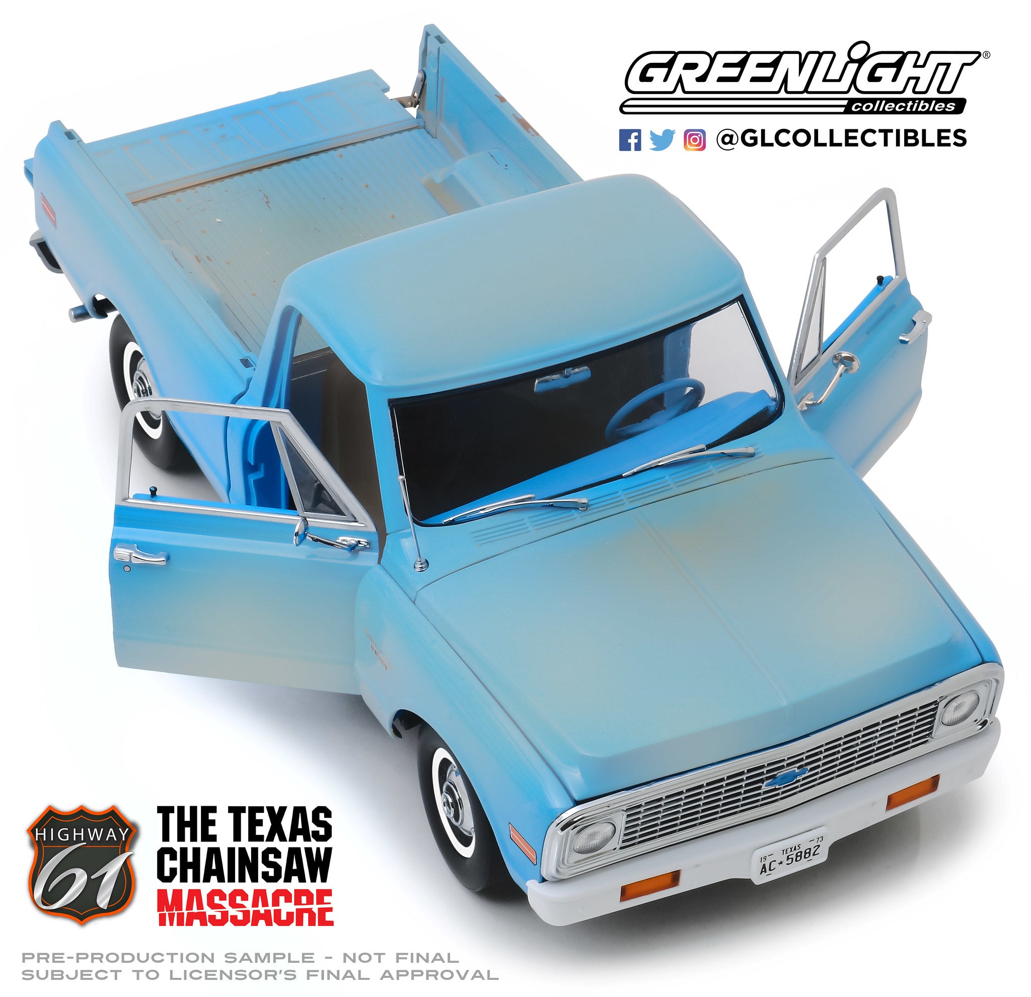 Highway 61 1/18 The Texas Chain Saw Massacre (1974) - 1971 Chevrolet C-10 HWY-18014