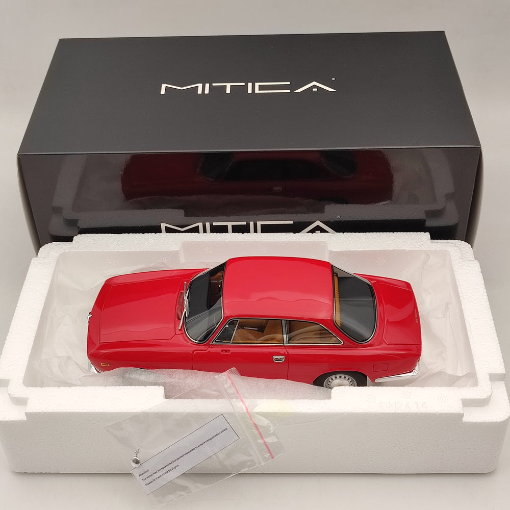 MITICA 1/18 1968 Alfa Romeo Giulia GT 1300 Junior Red MITICA100012 Resin Model Car Gift