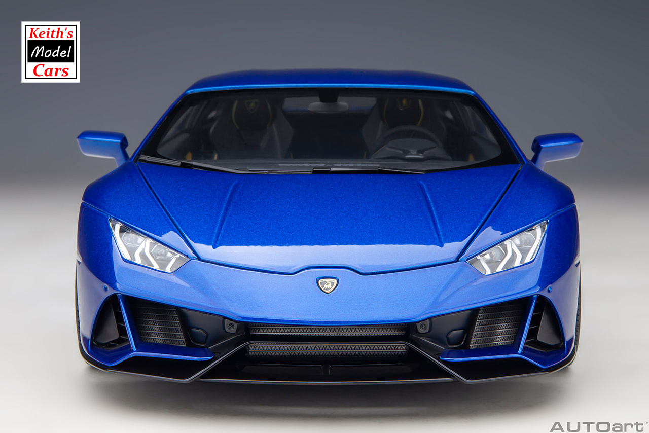 [1/18 Scale] Lamborghini Huracán Evo in Blu Nethuns by AUTOart Models