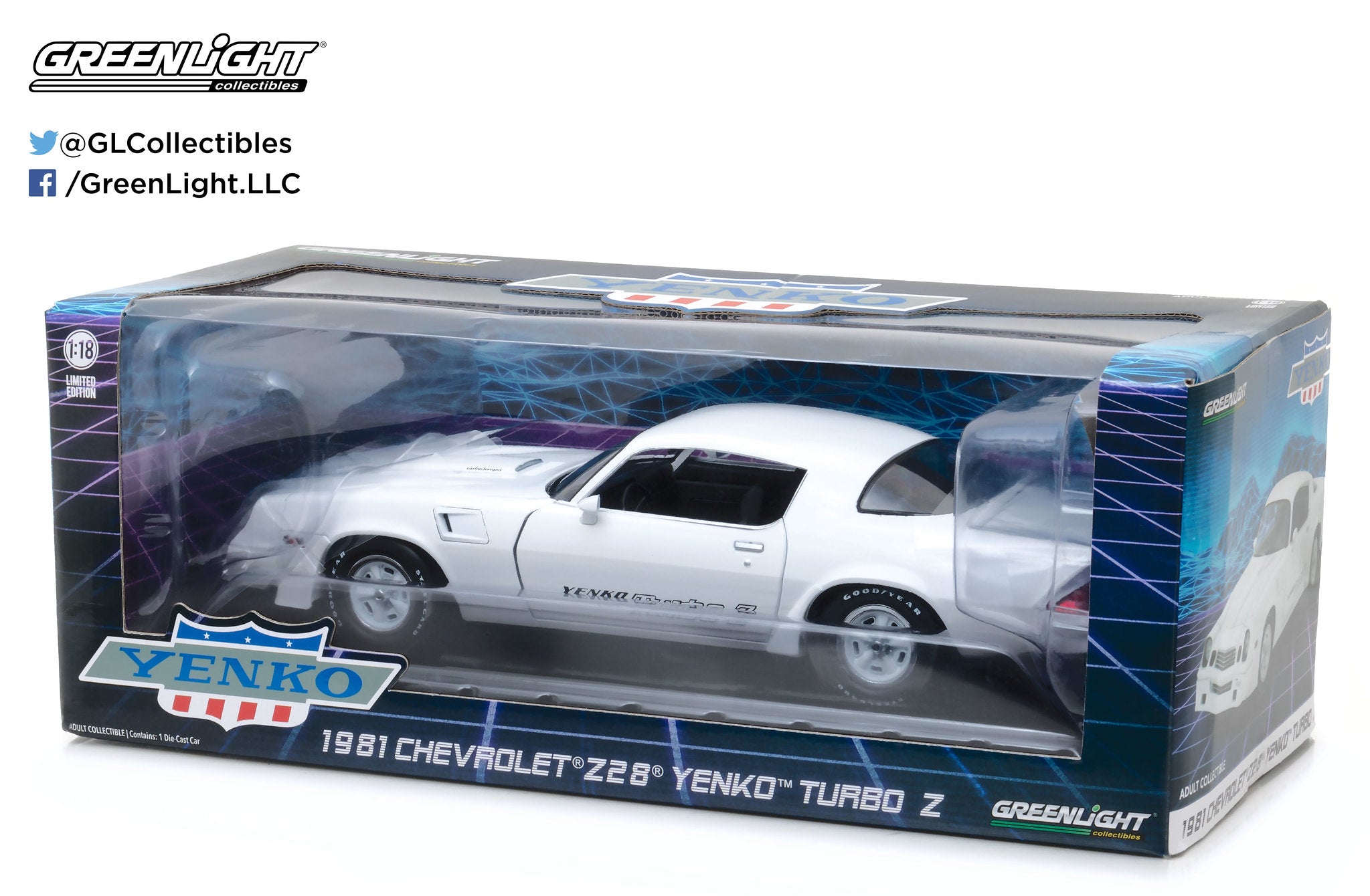 GreenLight 1:18 1981 Chevrolet Z/28 Yenko Turbo Z - White 12998
