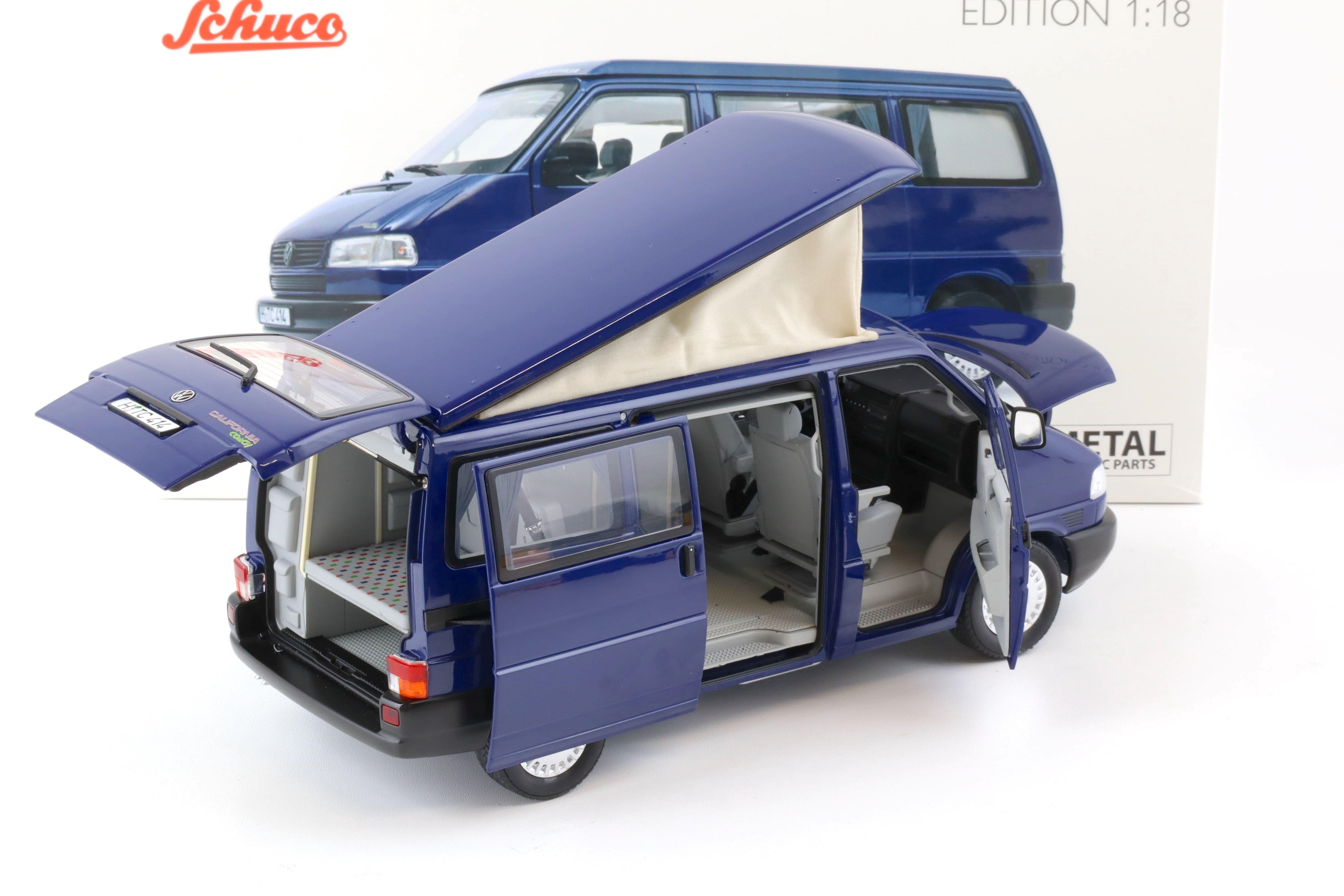 Schuco 1:18 Volkswagen T4b California Coach Westfalia Camper Blue 450042100