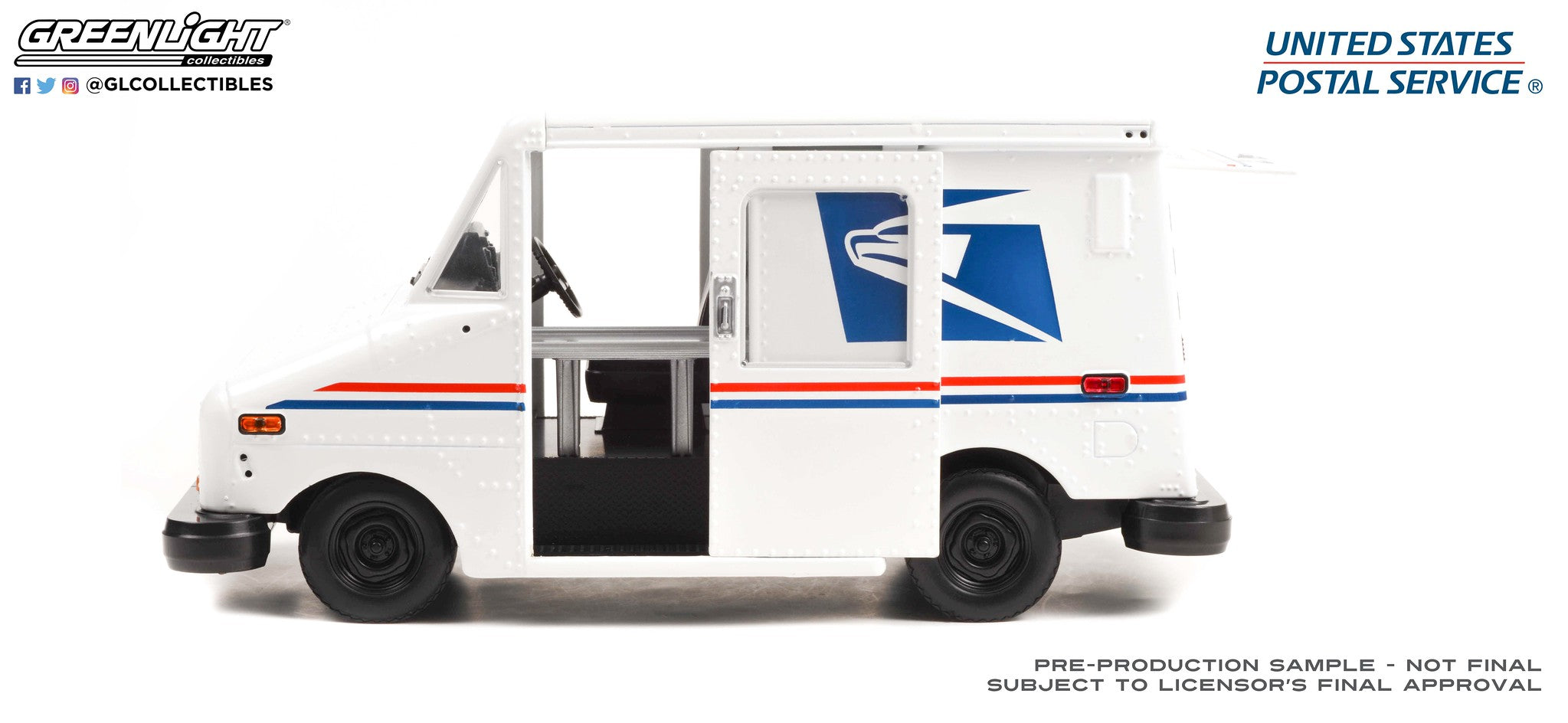 GreenLight 1:18 United States Postal Service (USPS) Long-Life Postal Delivery Vehicle (LLV) 13570