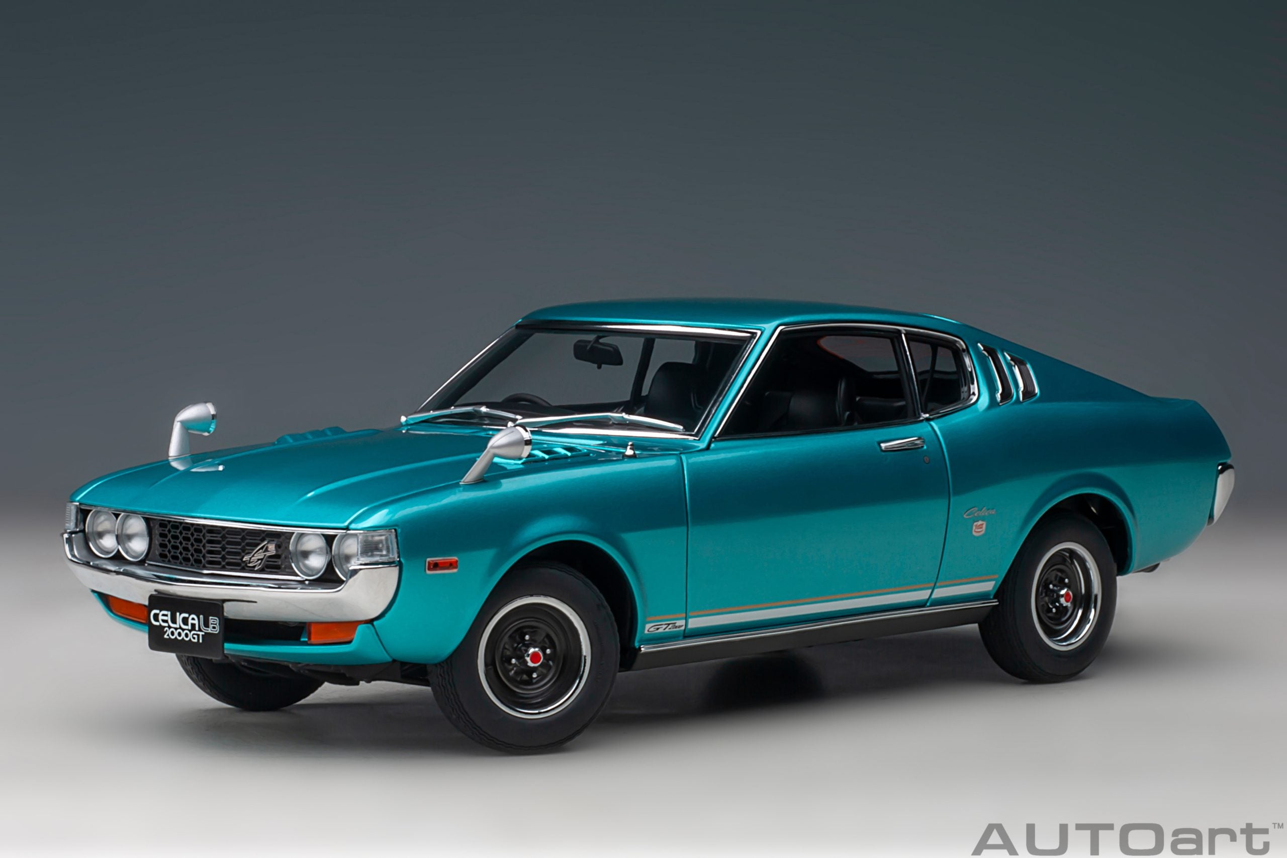 AUTOart 1:18 Toyota Celica Liftback 2000GT (RA25) 1973 (Turquoise Blue Metallic) 78767