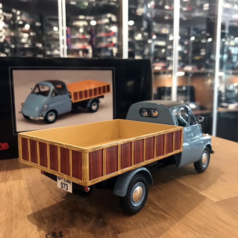 Schuco 1:18 Isocarro platform truck light blue 450008800