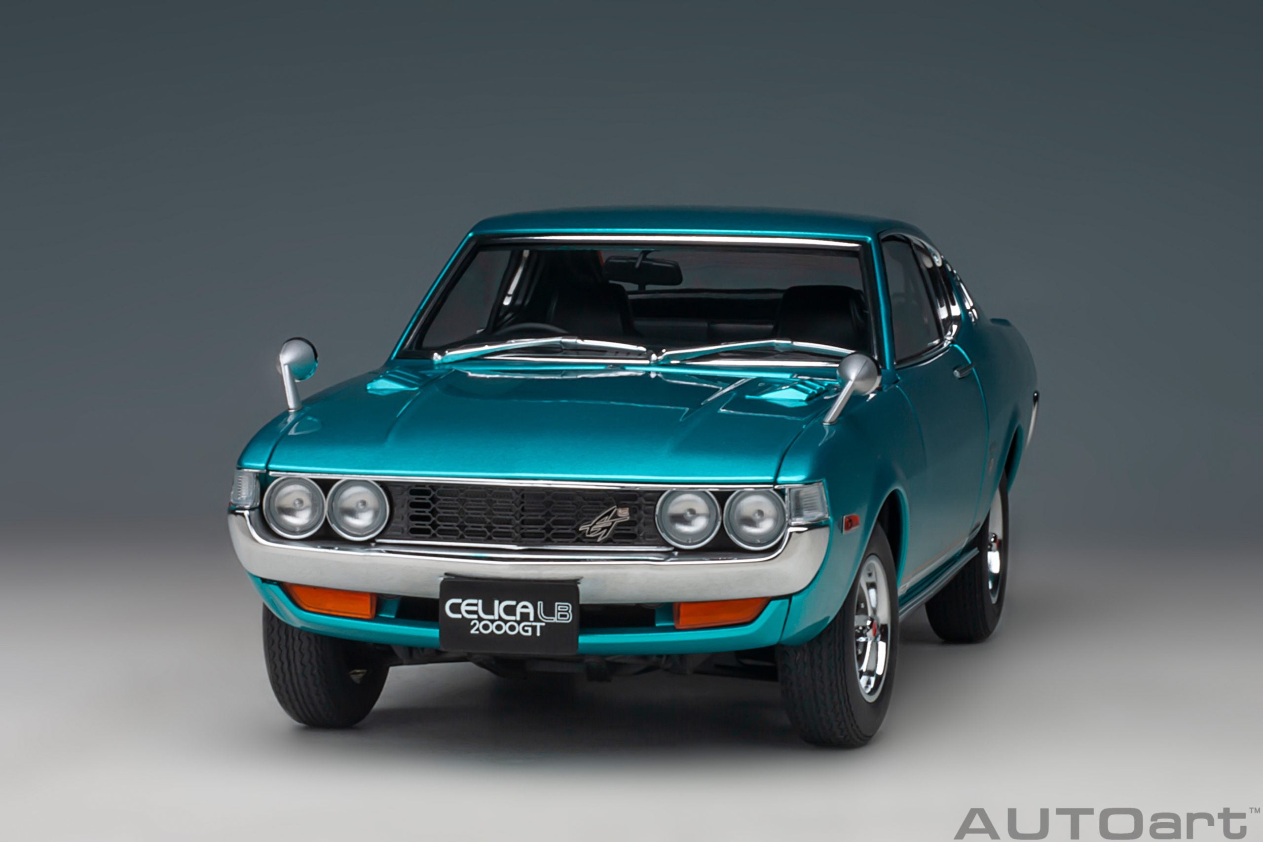 AUTOart 1:18 Toyota Celica Liftback 2000GT (RA25) 1973 (Turquoise Blue Metallic) 78767