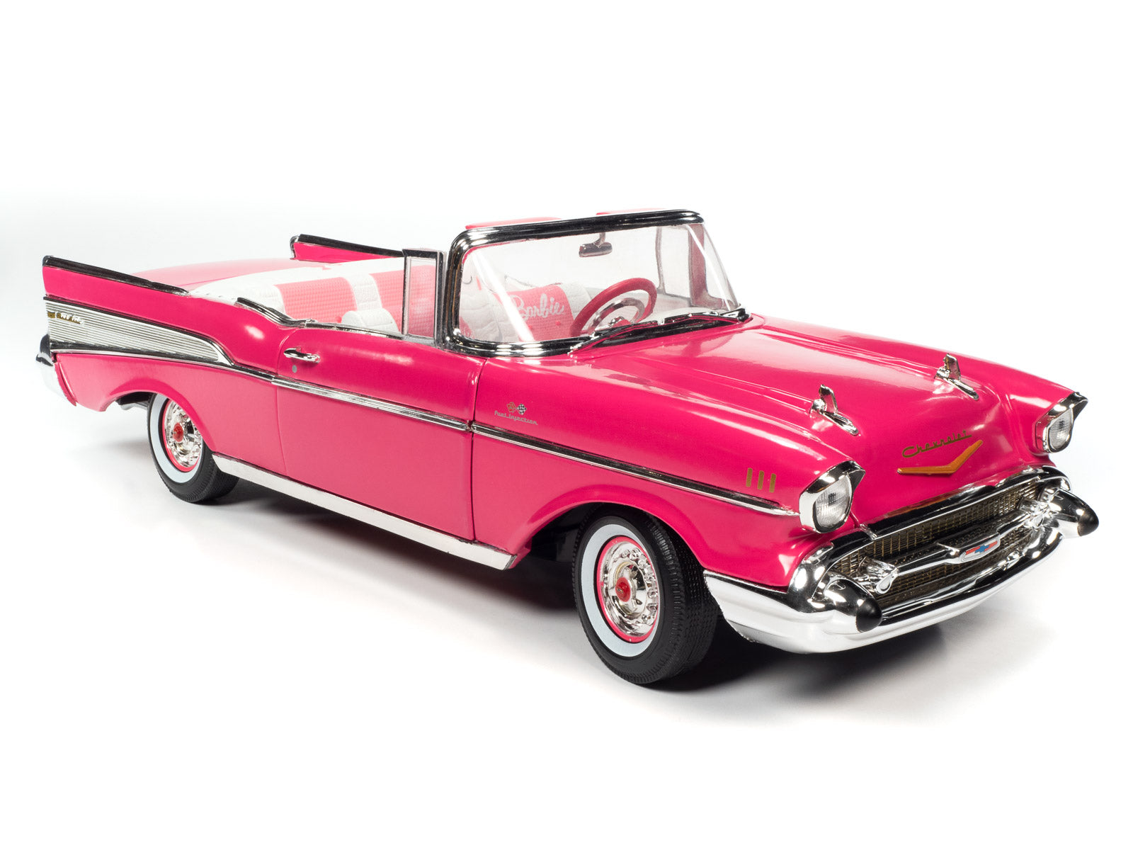 Barbie 1957 Chevy Bel Air Convertible (Pink) 1:18 Scale