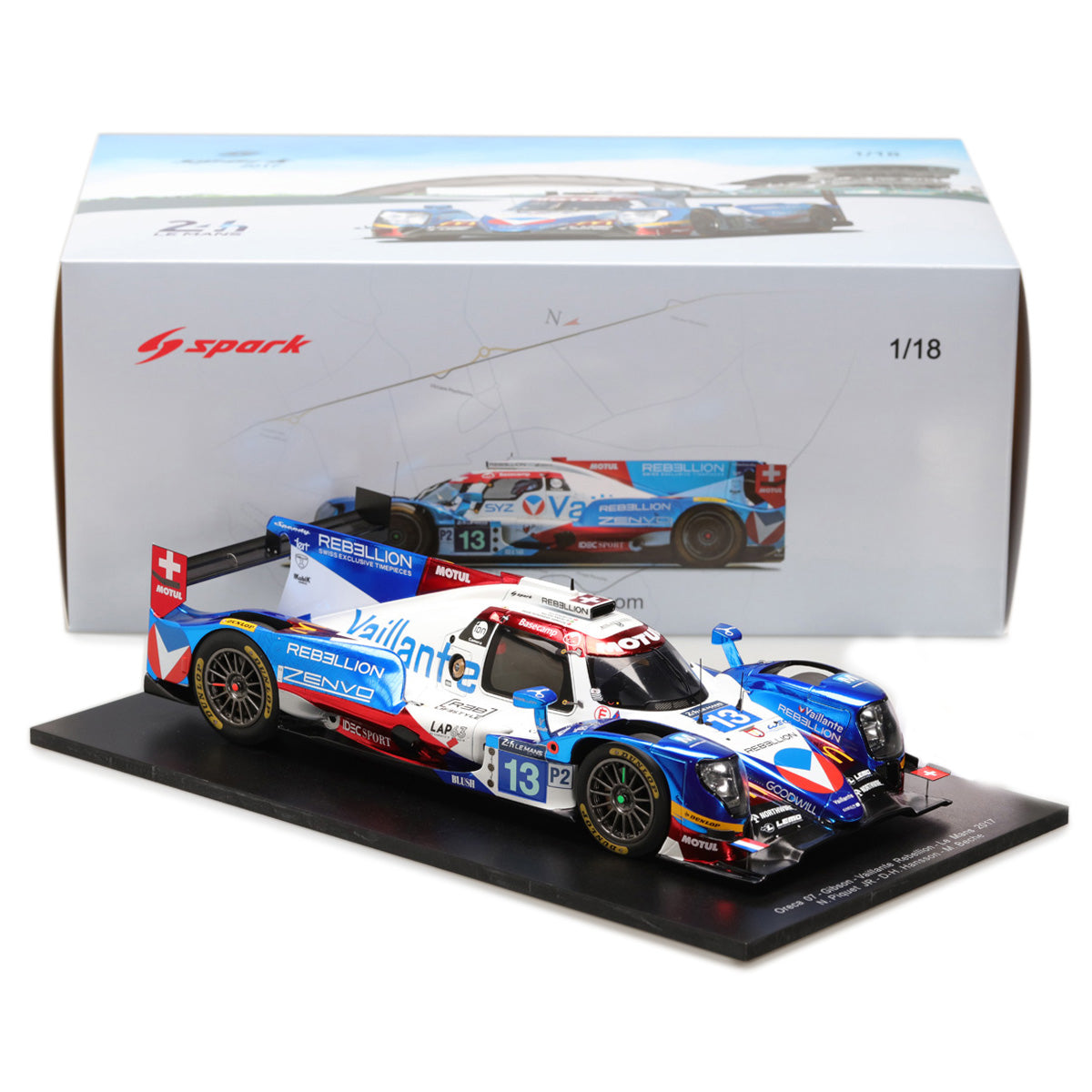 Spark 1:18 Oreca 07 Gibson #13 Le Mans 2017 Vaillante Rebellion N.Piquet Jr 18S322