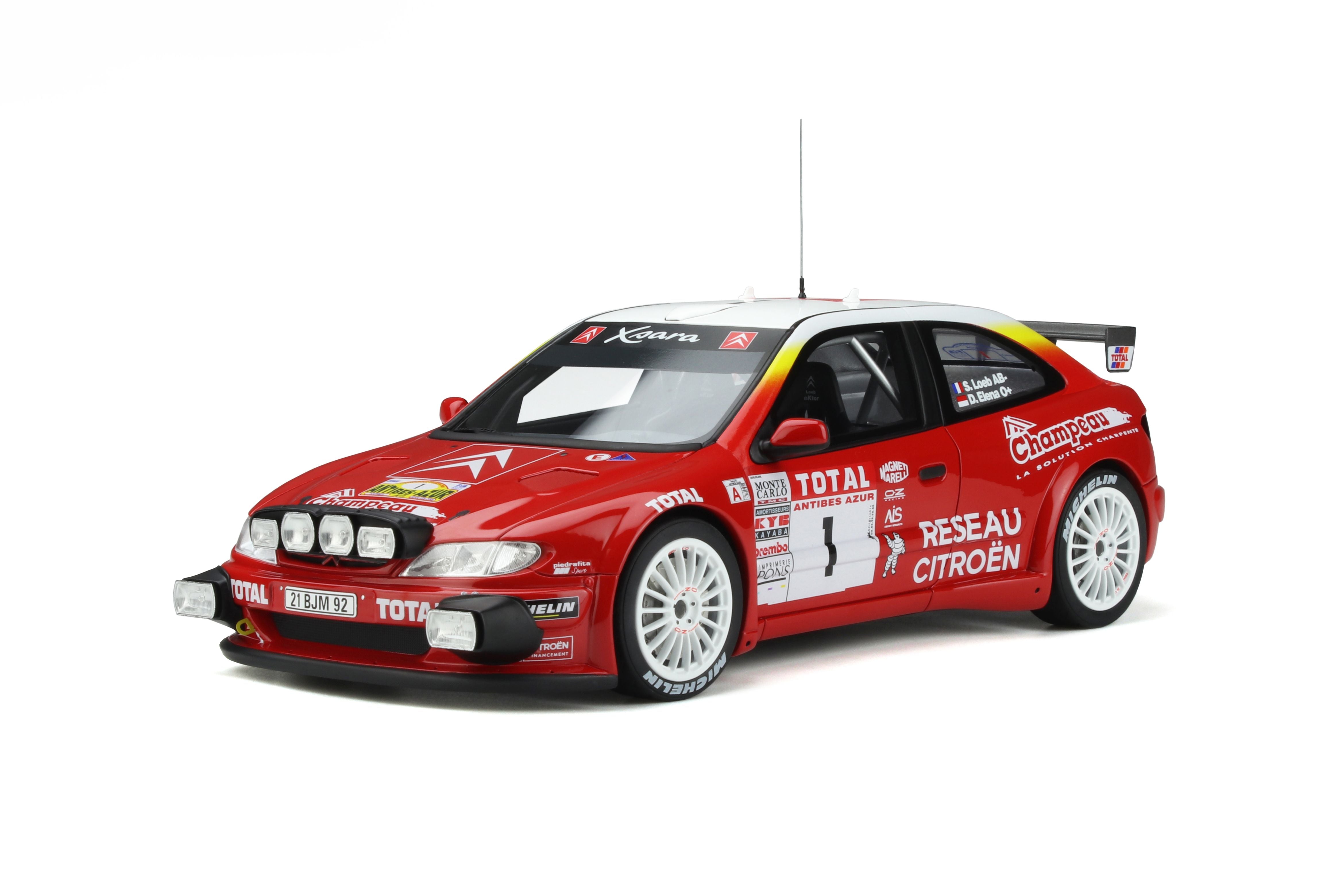 OTTO 1:18 Citroen XSARA Kitcar Sebastien Loeb/Daniel Elena #1 World Rally Championship 2001 OT920