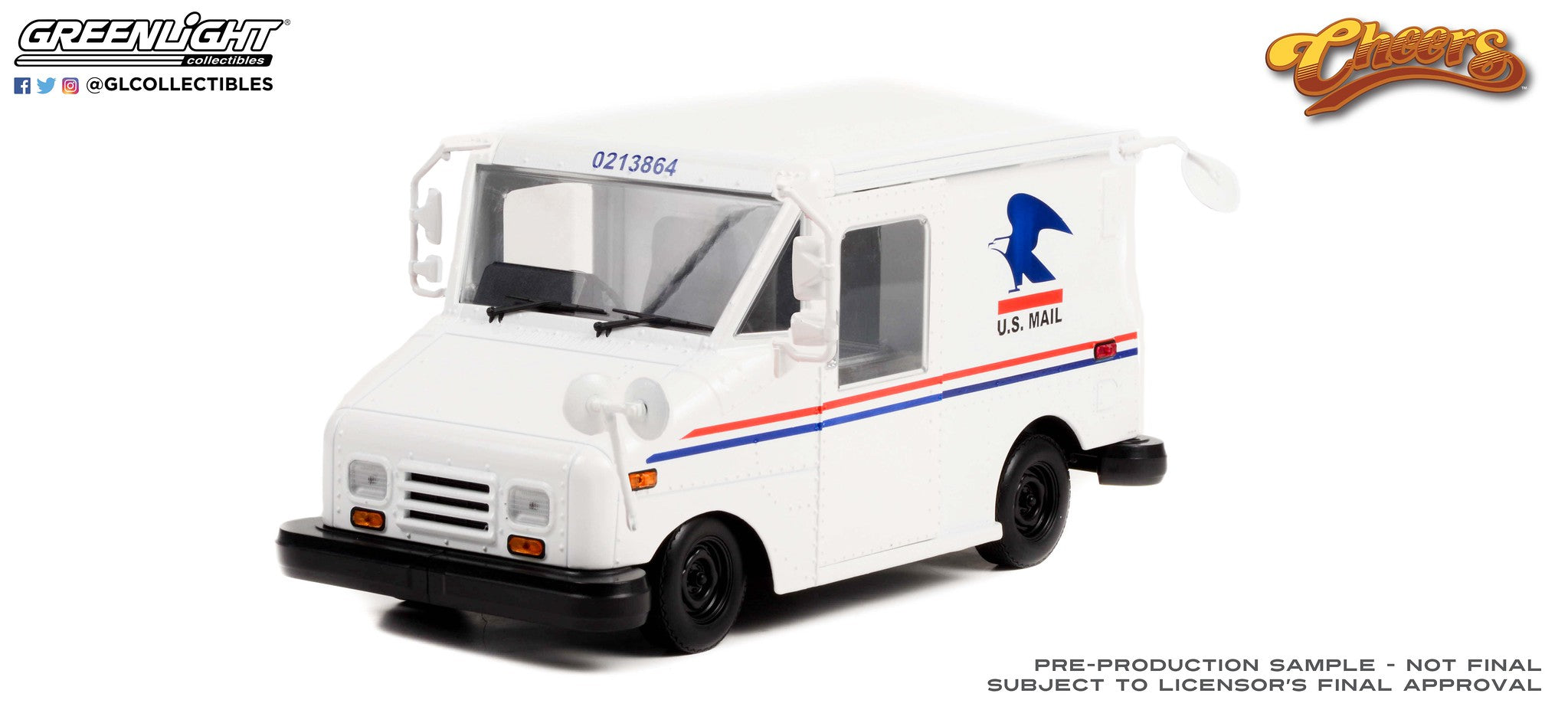 GreenLight 1:18 Cheers (1982-93 TV Series) - Cliff Clavin s U.S. Mail Long-Life Postal Delivery Vehicle (LLV) 13572