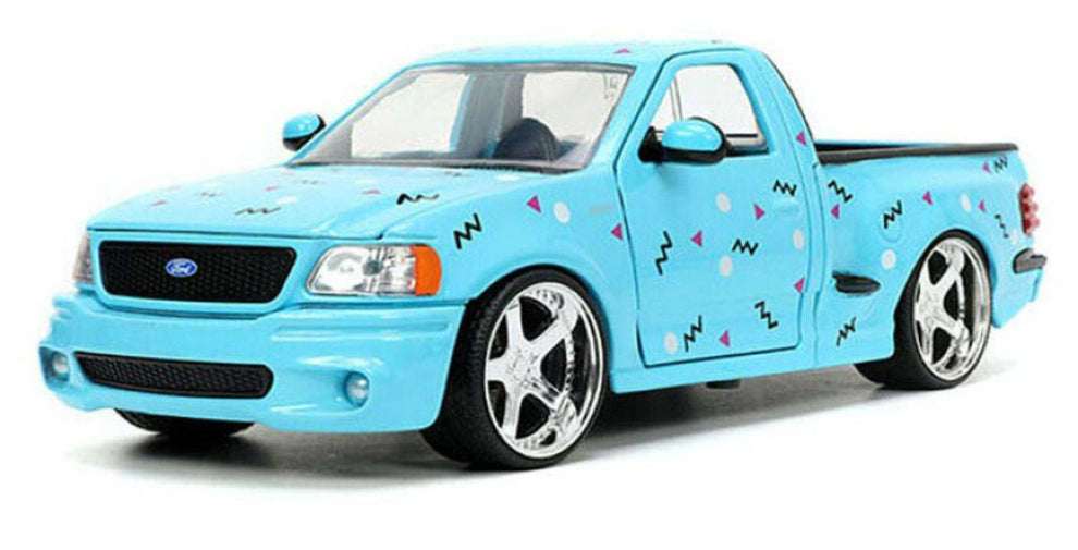 1999 Ford F-150 SVT Lightning Pickup Truck Light Blue with Graphics