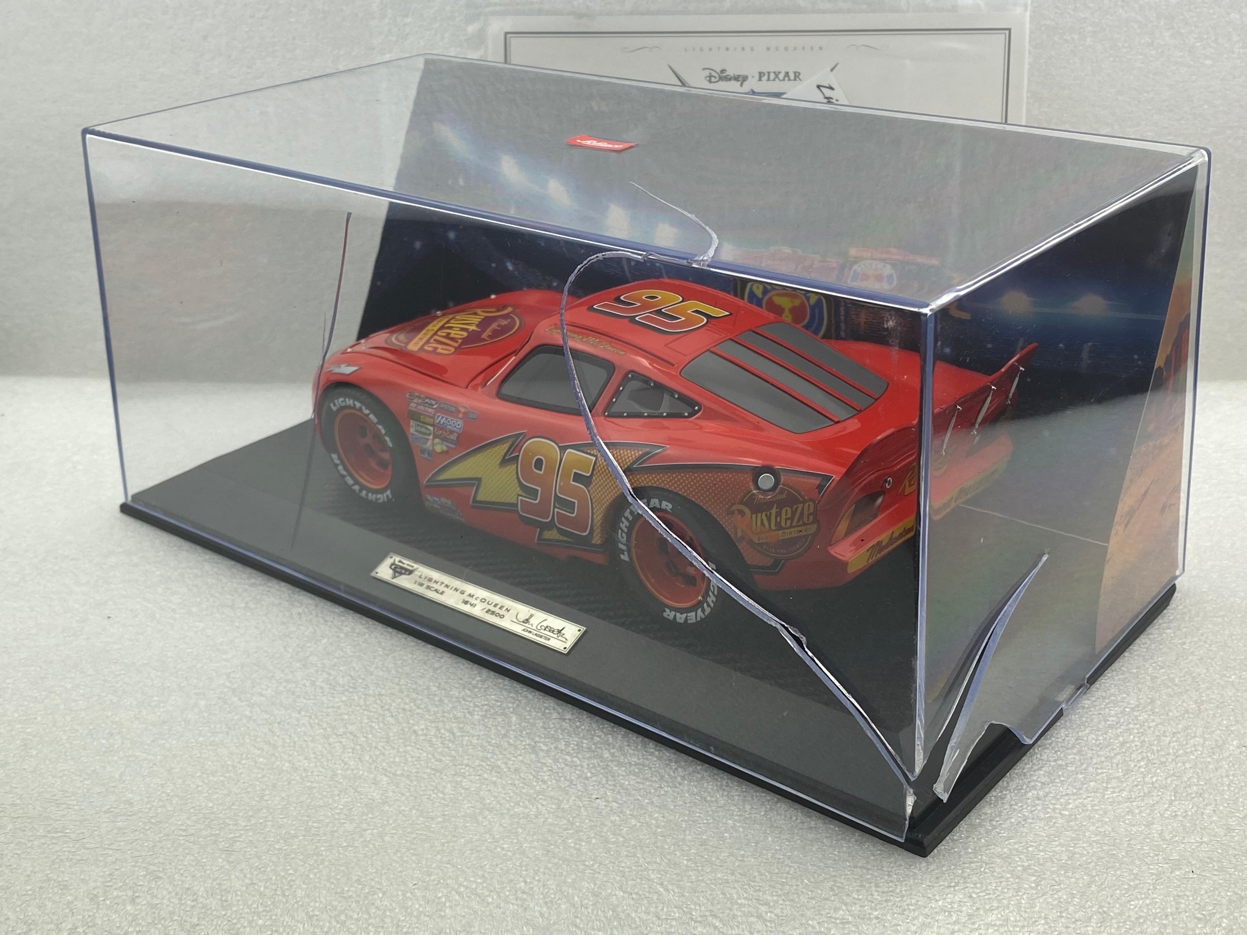 Schuco 1:18 Disney Lightning McQueen Movie Car With Showcase 450036000 (Clearance Final Sale)