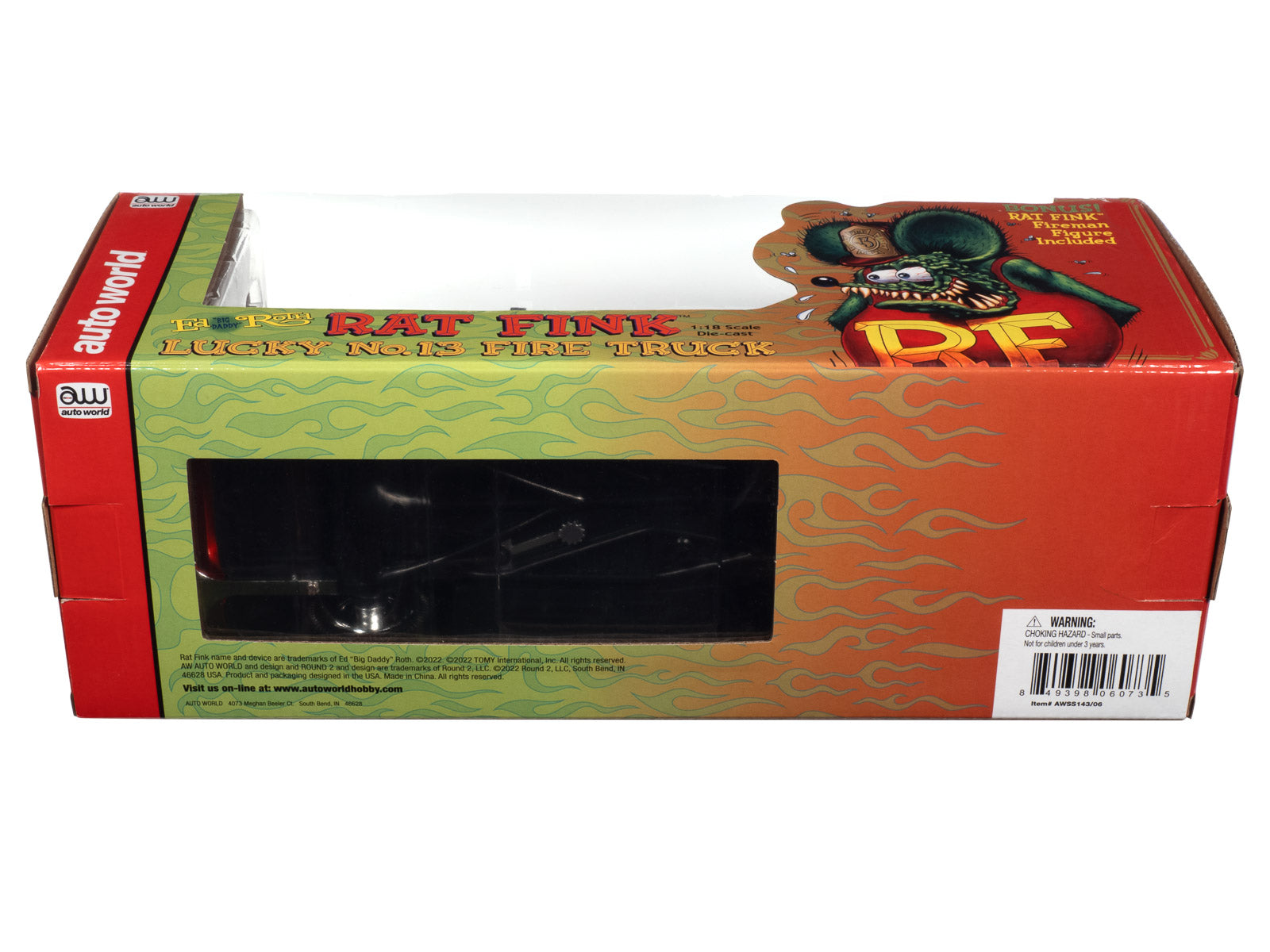 Rat Fink Fire Truck w/Resin Figure 1:18 Scale