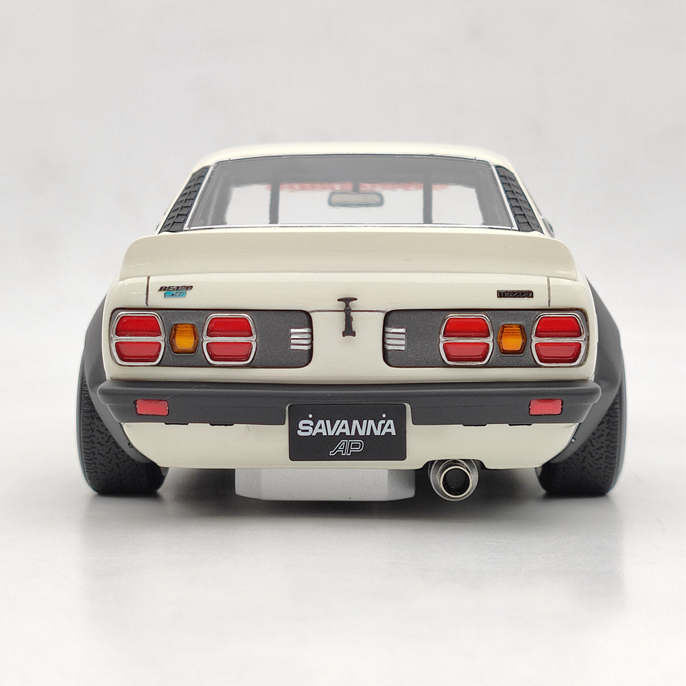 Ignition Model 1/18 Mazda Savanna (S124A) Racing White IG2033 Resin Model Car Toys Gift