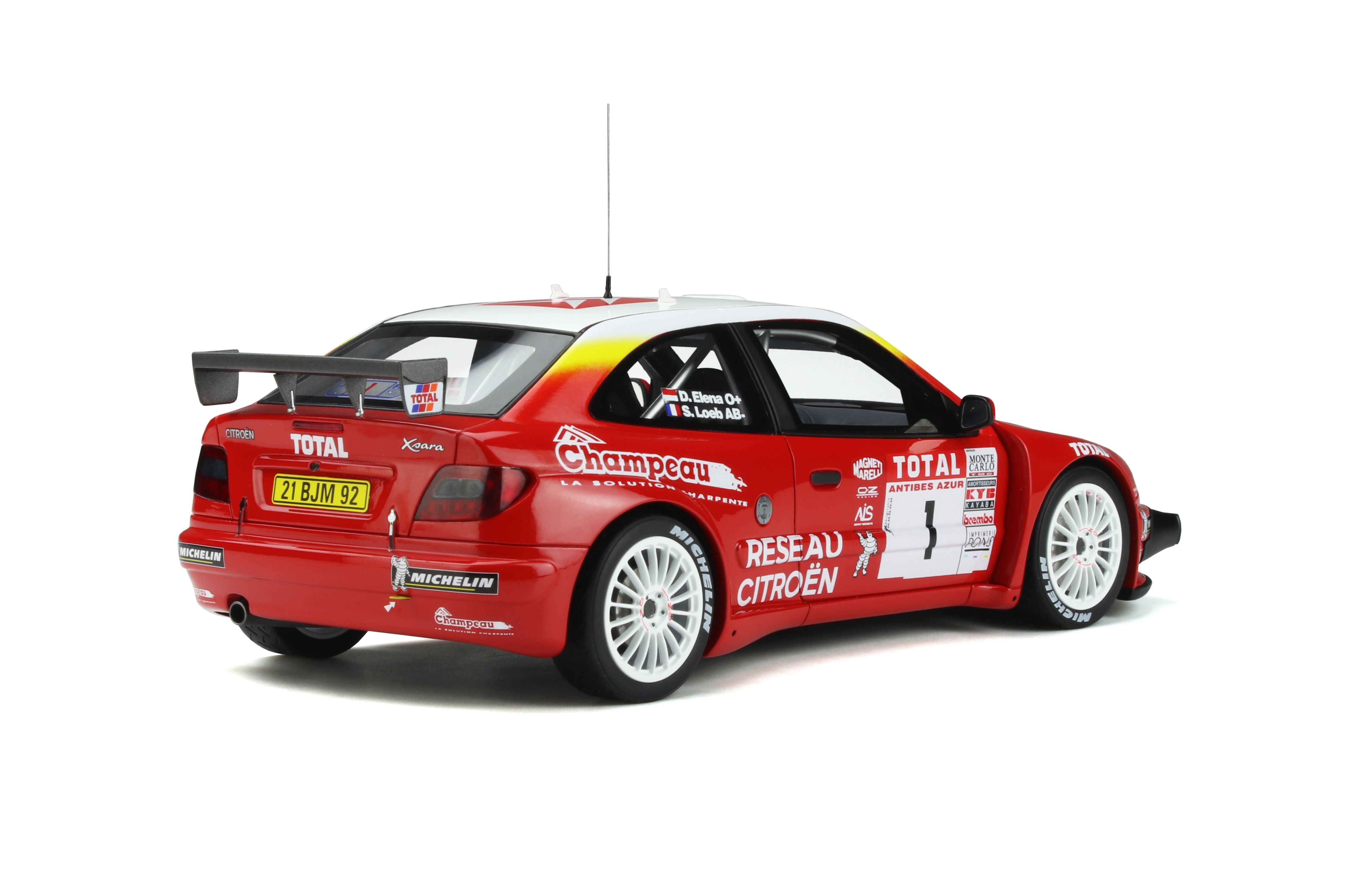 OTTO 1:18 Citroen XSARA Kitcar Sebastien Loeb/Daniel Elena #1 World Rally Championship 2001 OT920