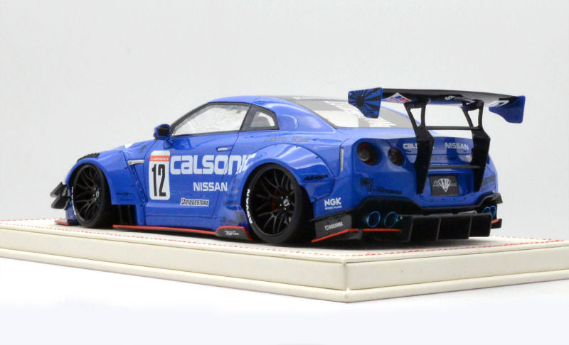 One Model 1:18 Nissan GT-R (R35) LBWK Type 2 Calsonic Version
