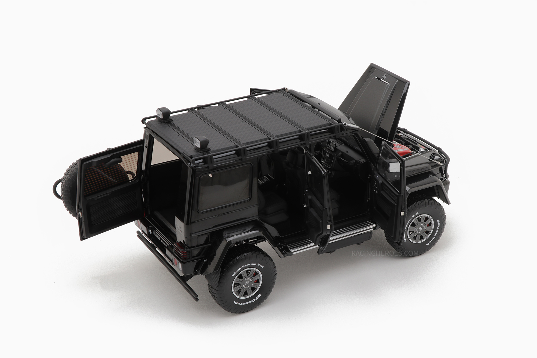 Brabus 550 Adventure Mercedes-Benz G 500 4×42 Black 1:18 by Almost Real