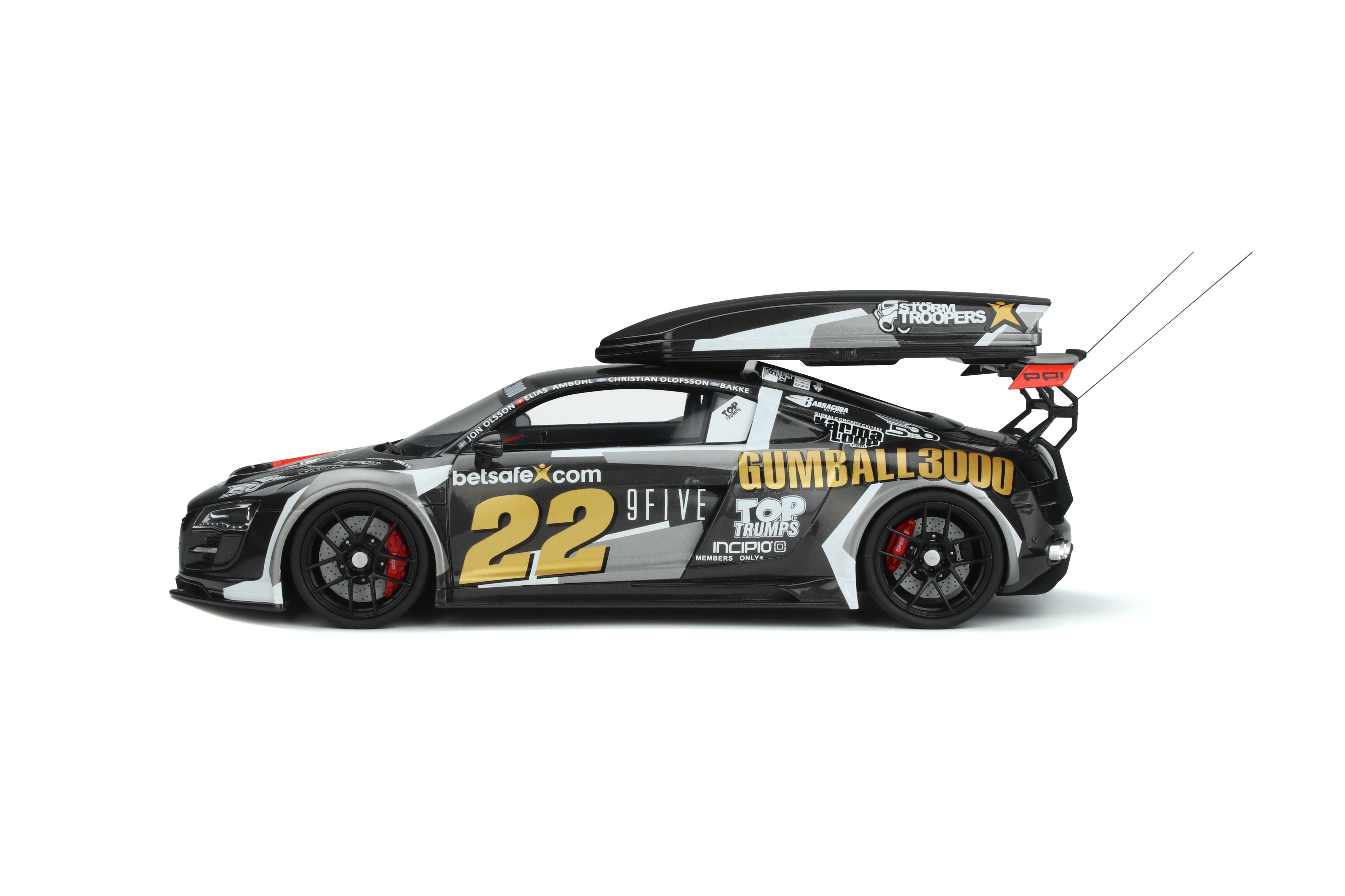 GT Spirit 1:18 Audi R8 Body Kit Gumball 3000 with Ski Box GT386