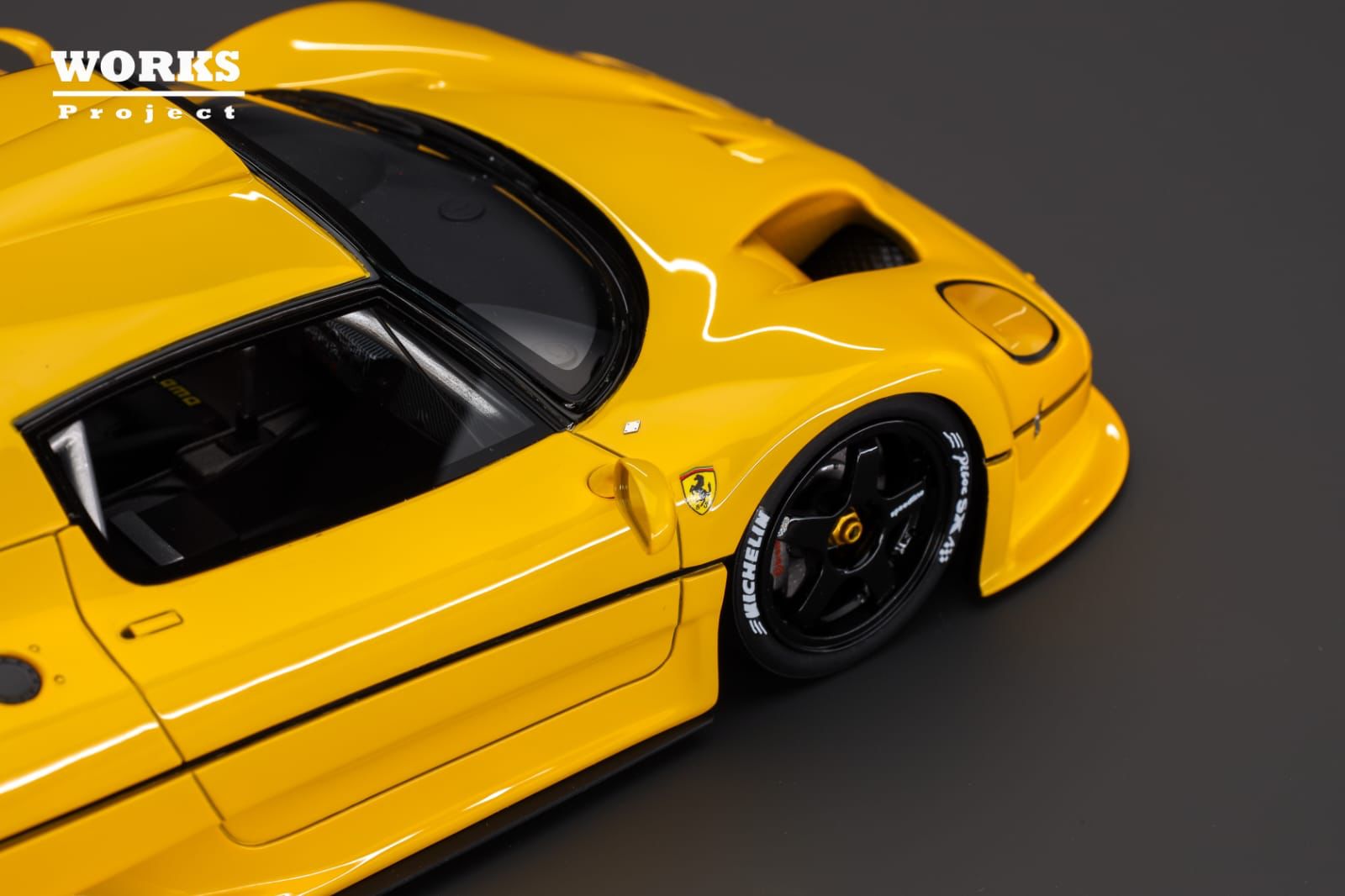 WORKS Project 1:18 Ferrari F50 GT in Yellow