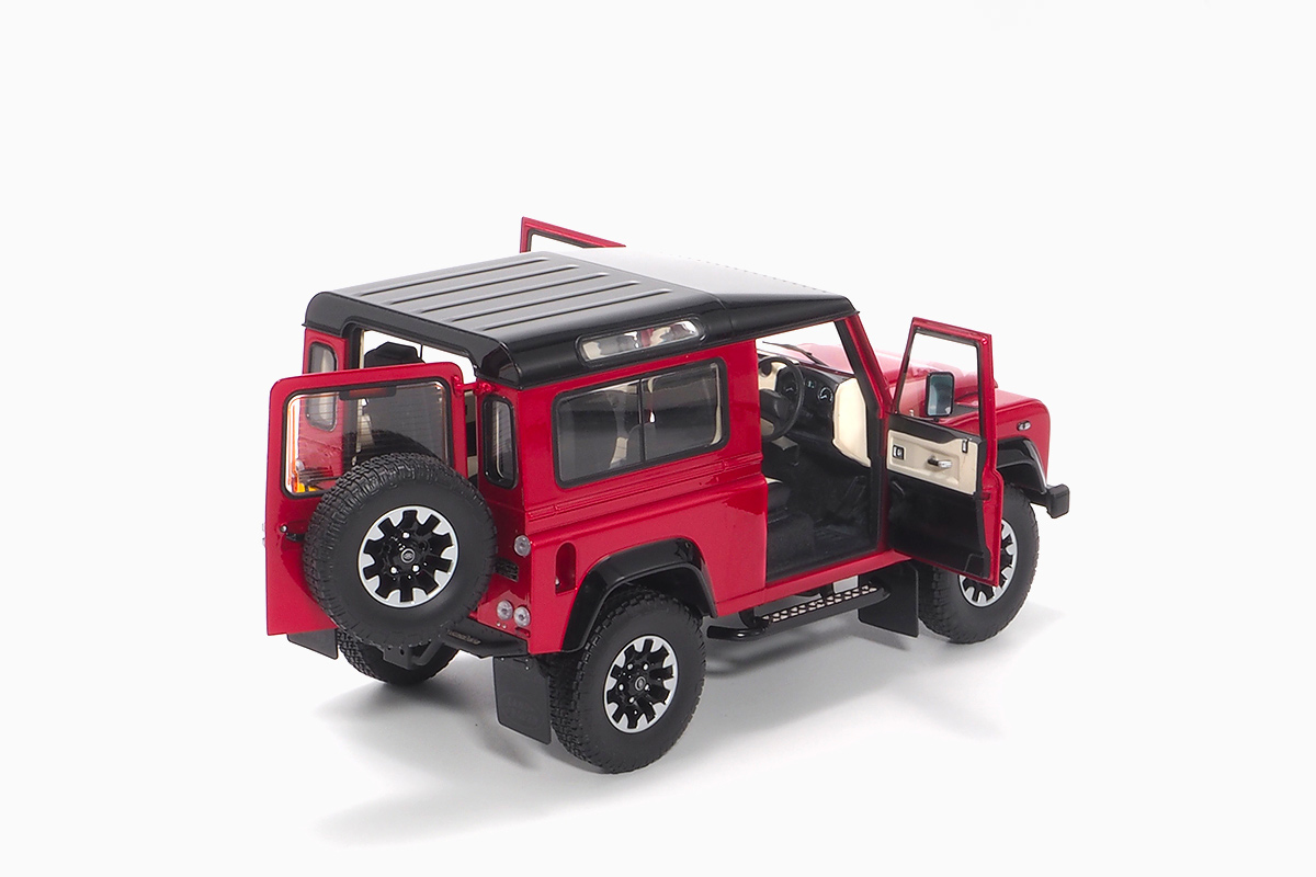 Land Rover Defender 90 Works V8 70Th Edition – 2017 Red 1:18 by Almost Real