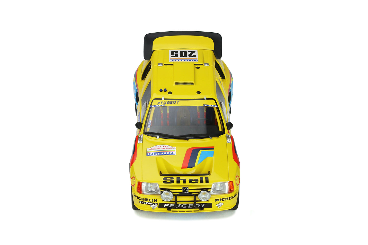 OTTO 1:18 1987 Peugeot 205 Grand Raid Dakar #205 Vatanen OT354