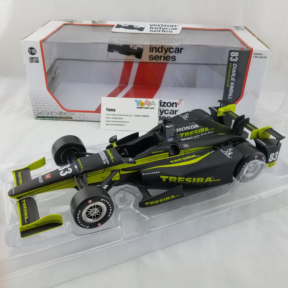 GreenLight 1:18 2017 IndyCar Series #83 Charlie Kimball / Chip Ganassi Racing, Tresiba 11012