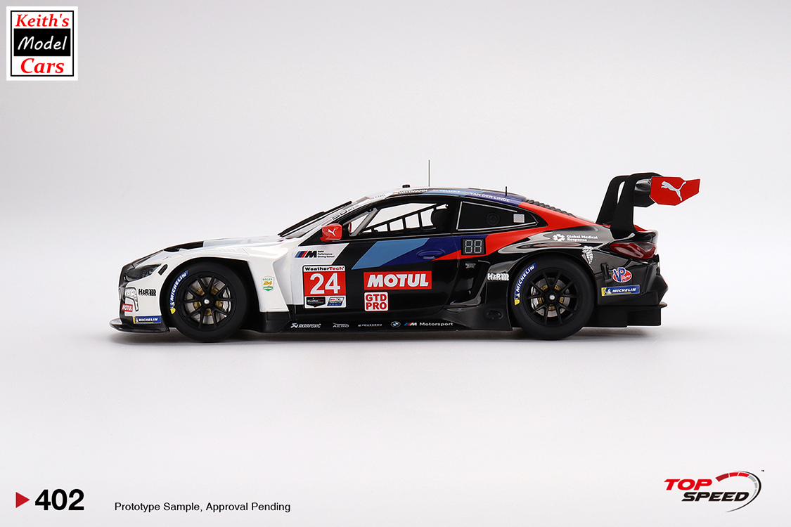 [1/18 Scale] BMW M4 GT3 - BMW Team RLL - 2022 IMSA Daytona 24 Hrs (No.24 P. Eng/M. Wittmann/N. Yelloly/S. van der Linde) by TopSpeed-Models