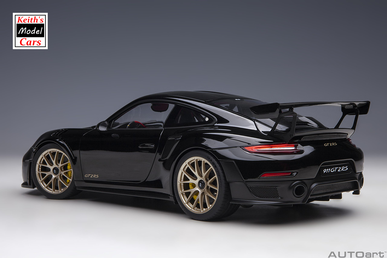 [1/18 Scale] Porsche 911 GT2 RS Weissach Package in Black by AUTOart Models