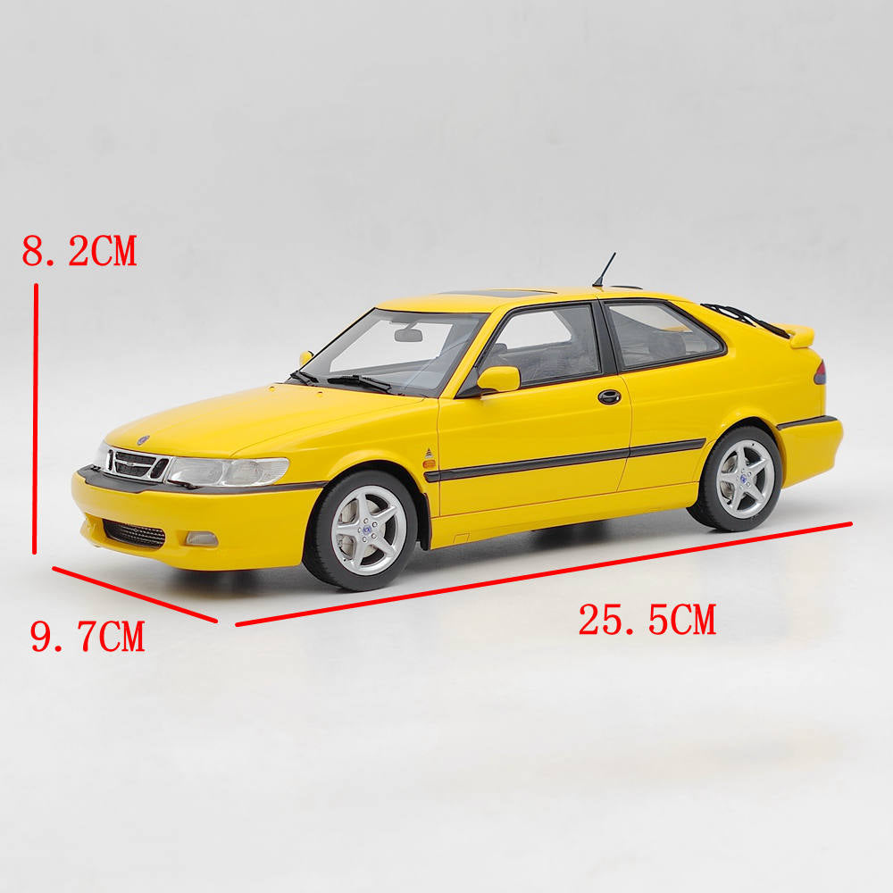 DNA Collectibles 1/18 Saab 9-3 Viggen Coupe 2000 DNA000078 Resin Model Yellow Toy Car Gift