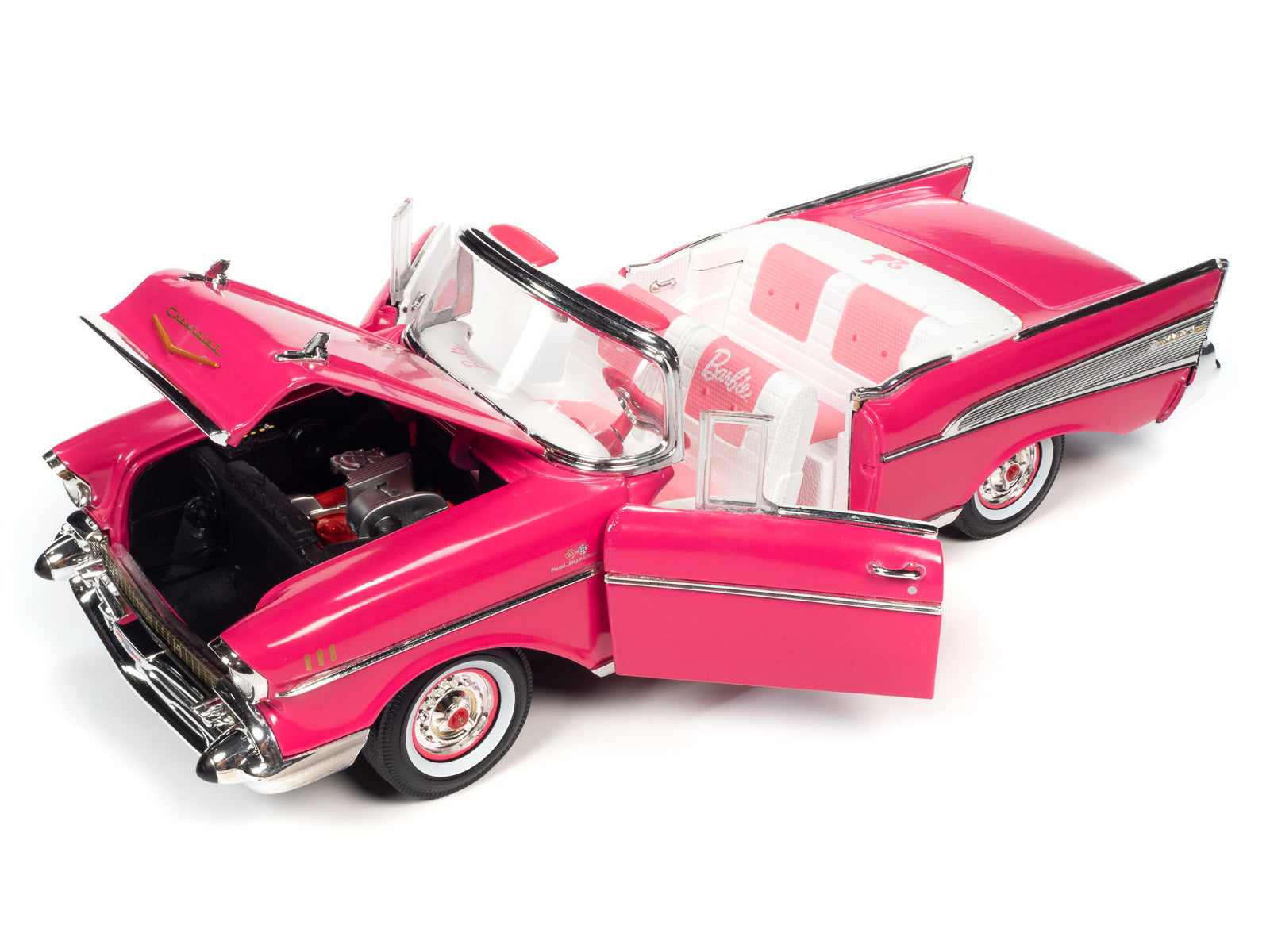 Barbie 1957 Chevy Bel Air Convertible (Pink) 1:18 Scale