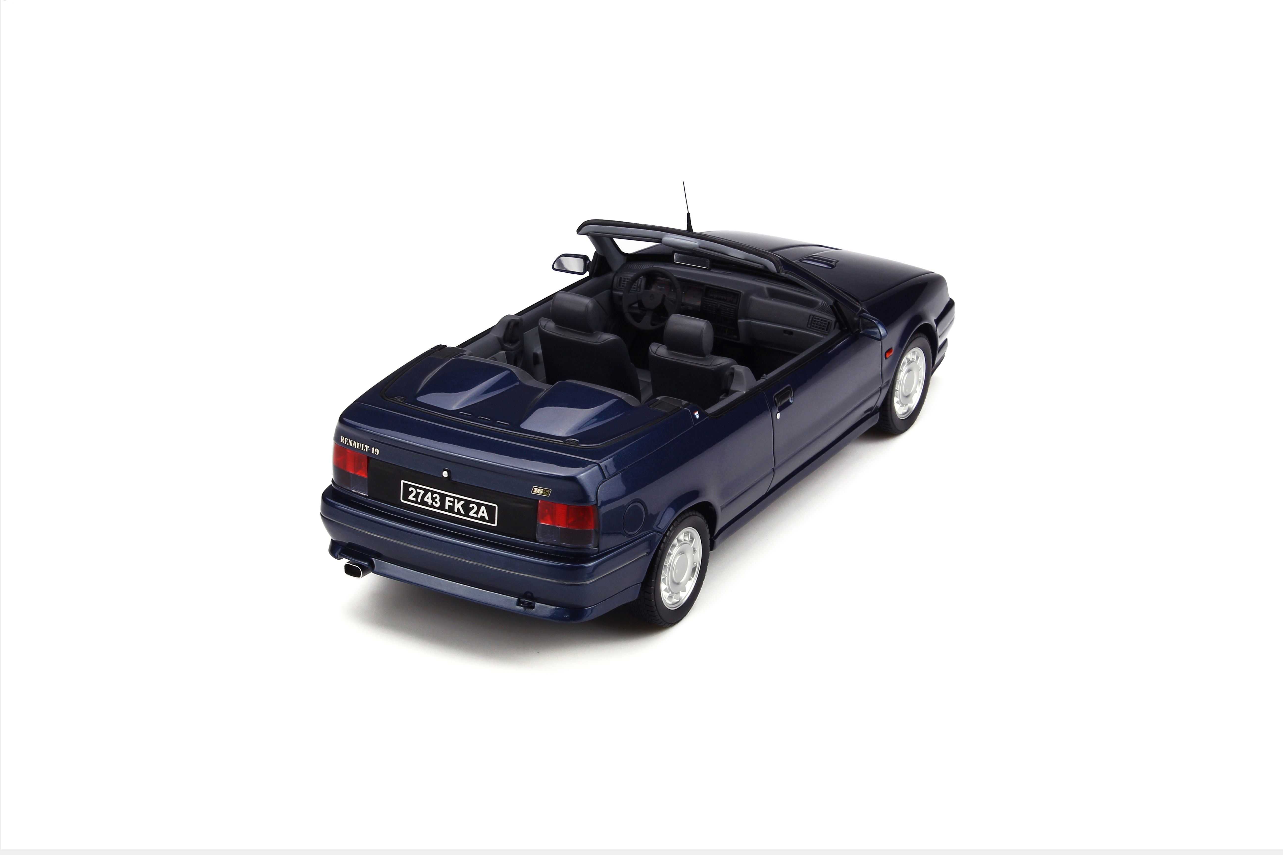 OTTO 1:18 Renault 19 16S Cabriolet Blue sport 449 Resin Model Car OT673