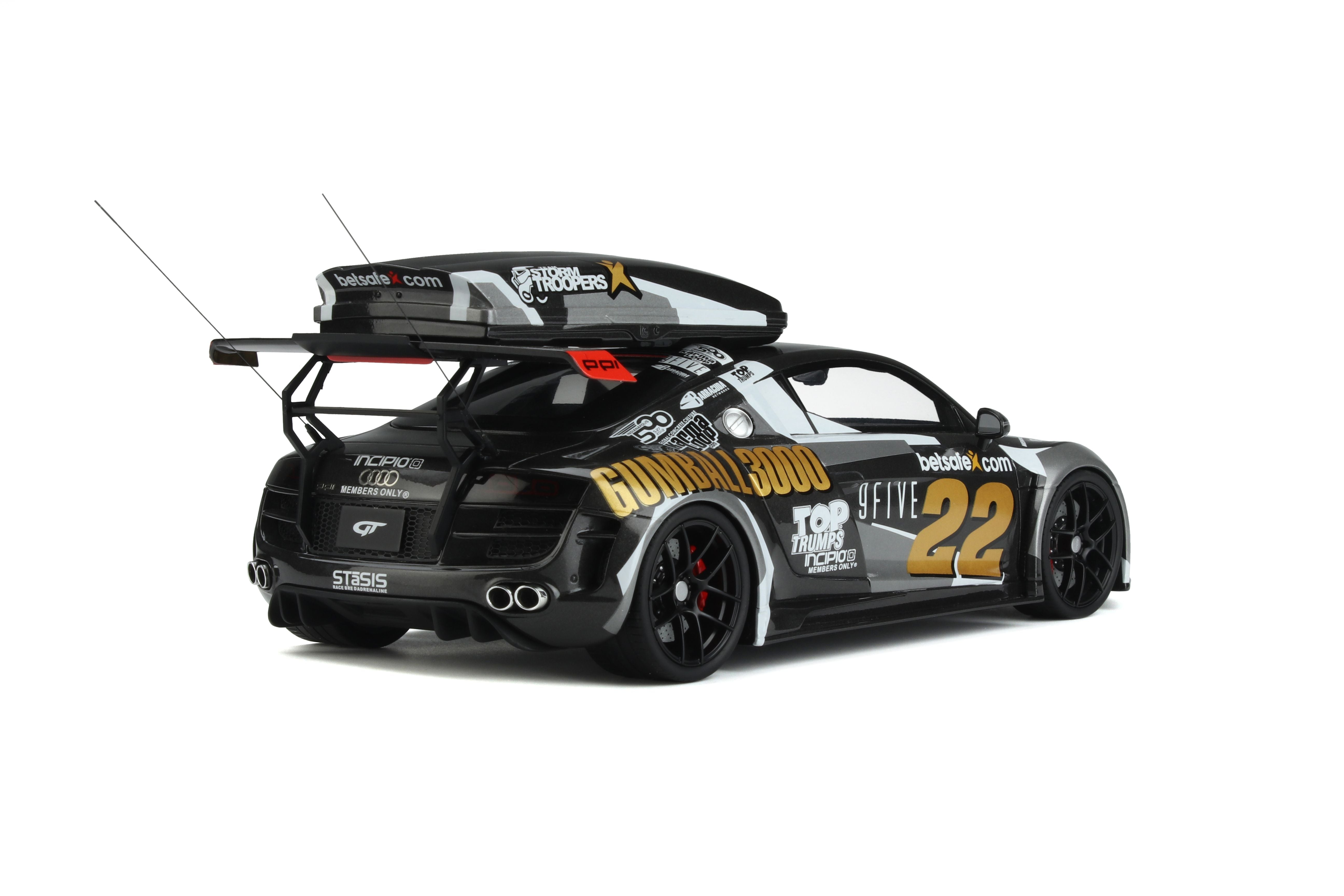 GT Spirit 1:18 Audi R8 Body Kit Gumball 3000 with Ski Box GT386