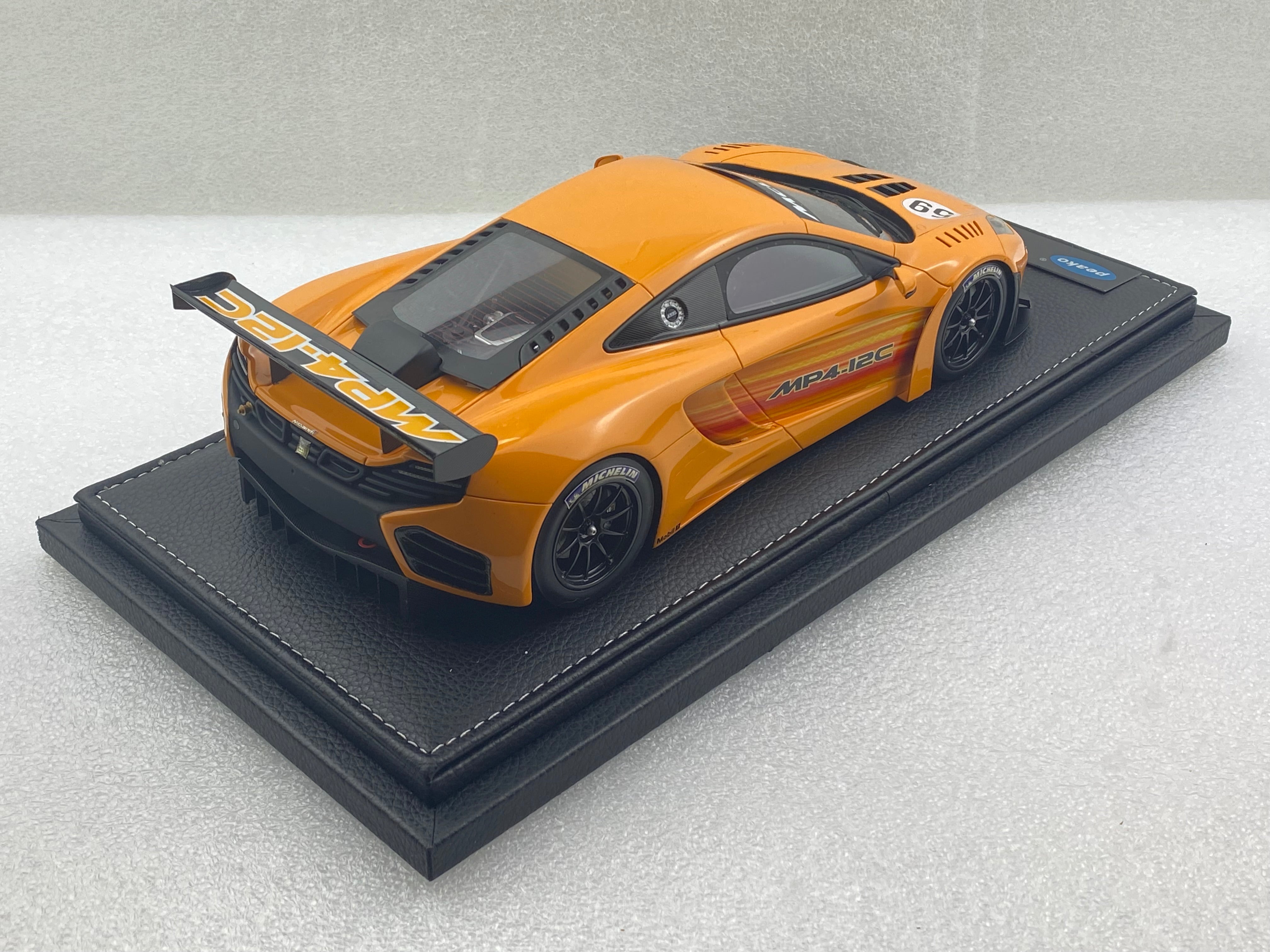 Peako 1:18 2011 McLaren MP4-12C GT3 #59 Orange 1804OR (Clearance Final Sale)