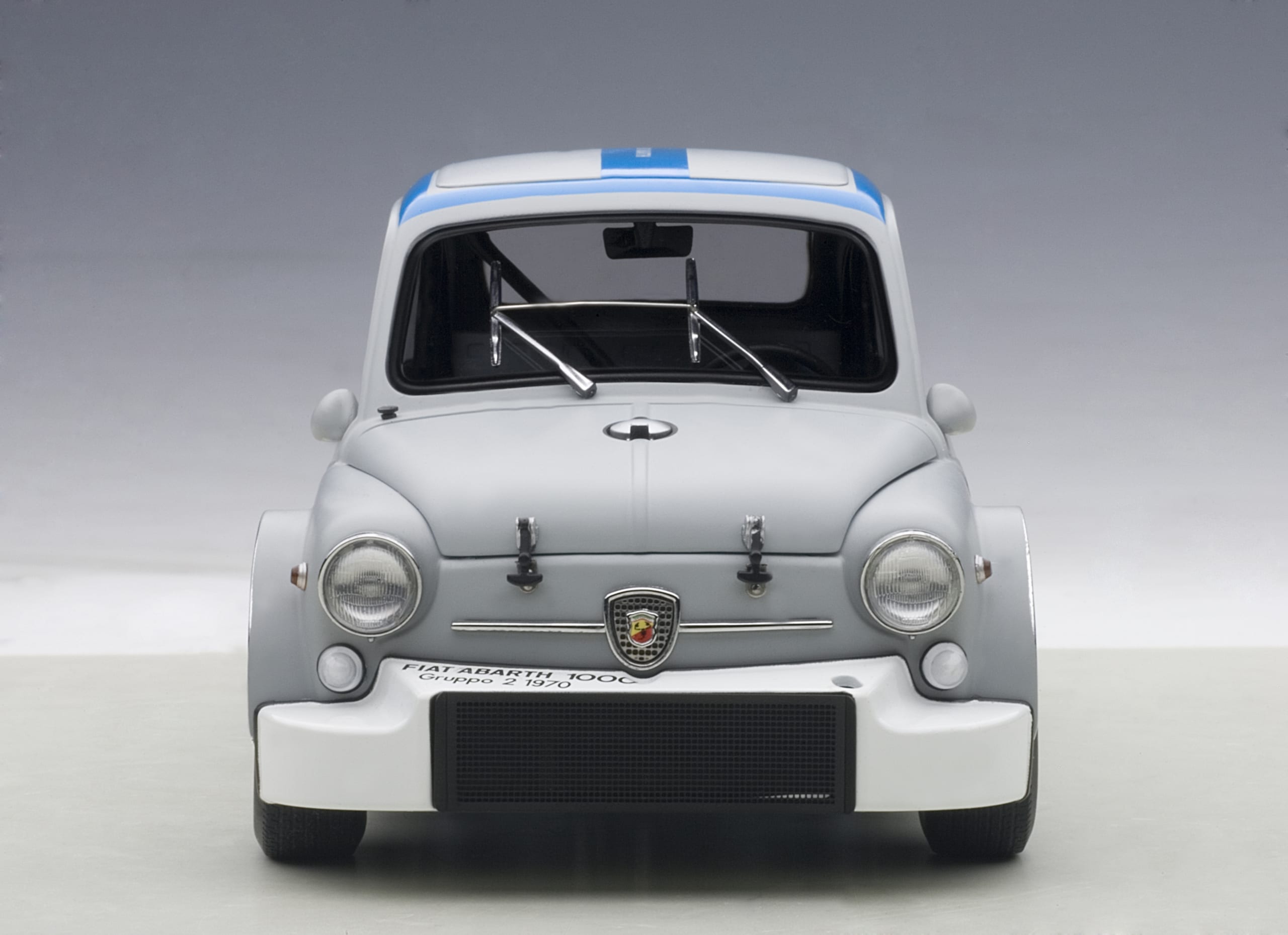 AUTOart 1:18 Fiat Abarth TCR 1000 (Matt Grey with Blue stripes) 72642