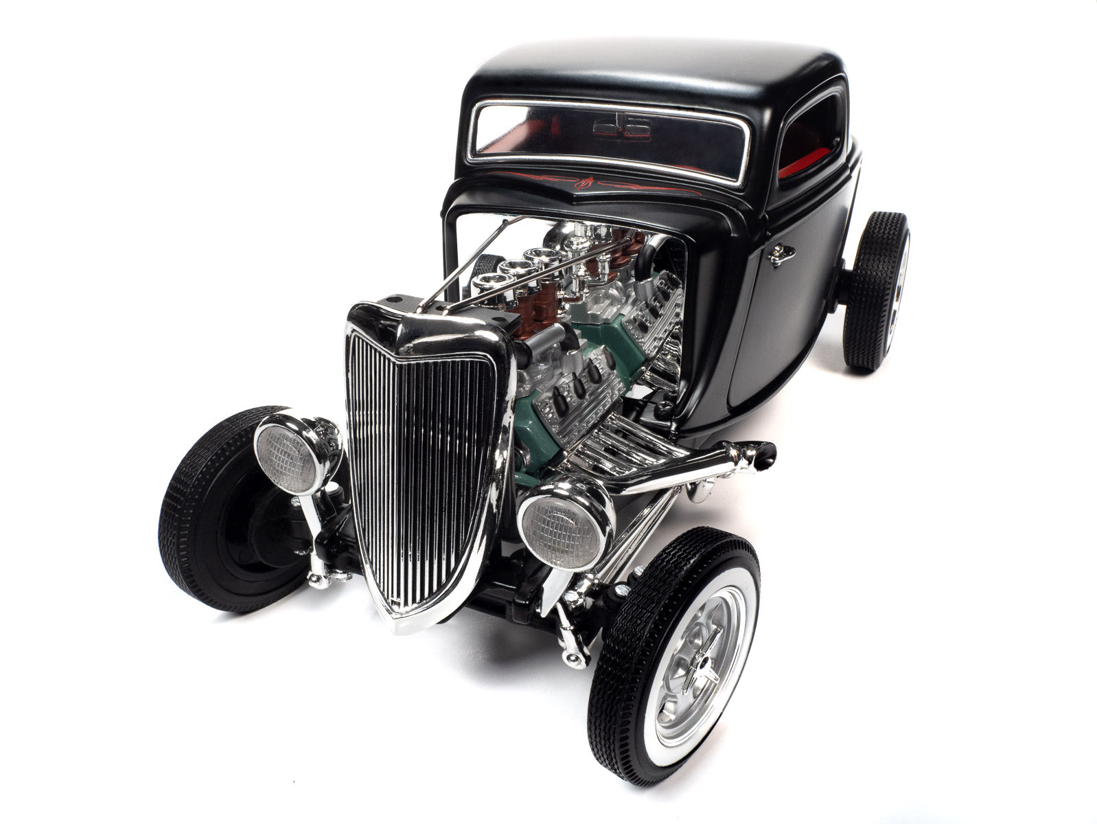 1934 3 Window Coupe High Boy Hot Rod 1:18 Scale