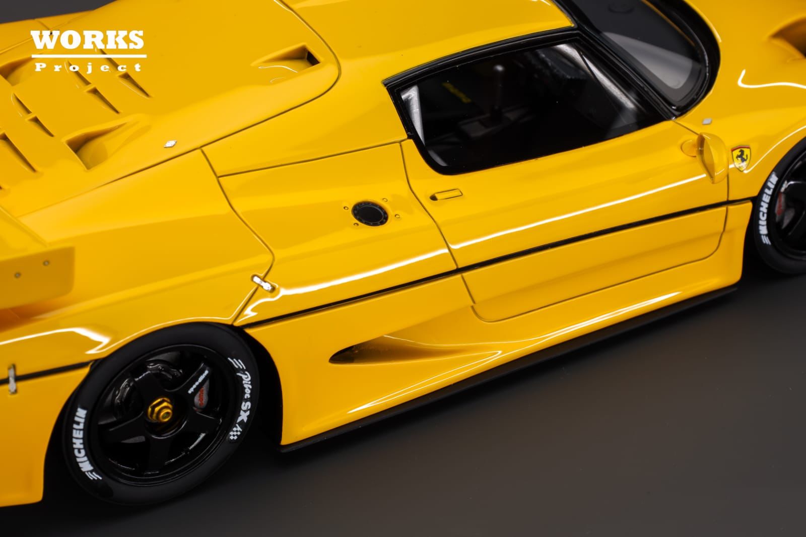 WORKS Project 1:18 Ferrari F50 GT in Yellow