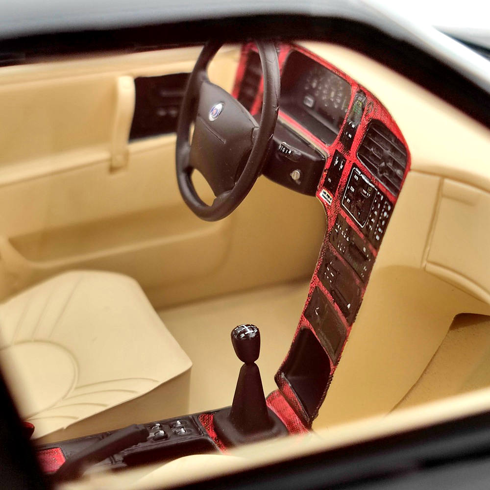 DNA Collectibles 1/18 Saab 9000 Aero CS 1985 DNA000140 Resin Model Limited Black Toy Car Gift