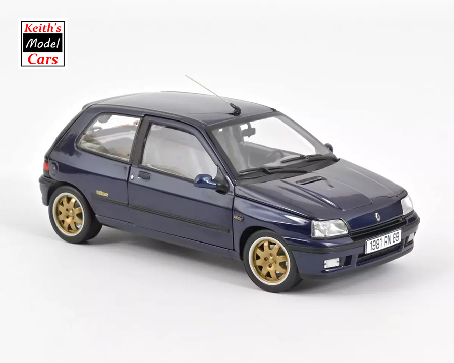 [1/18 Scale] 1993 Renault Clio Williams in Blue by Norev