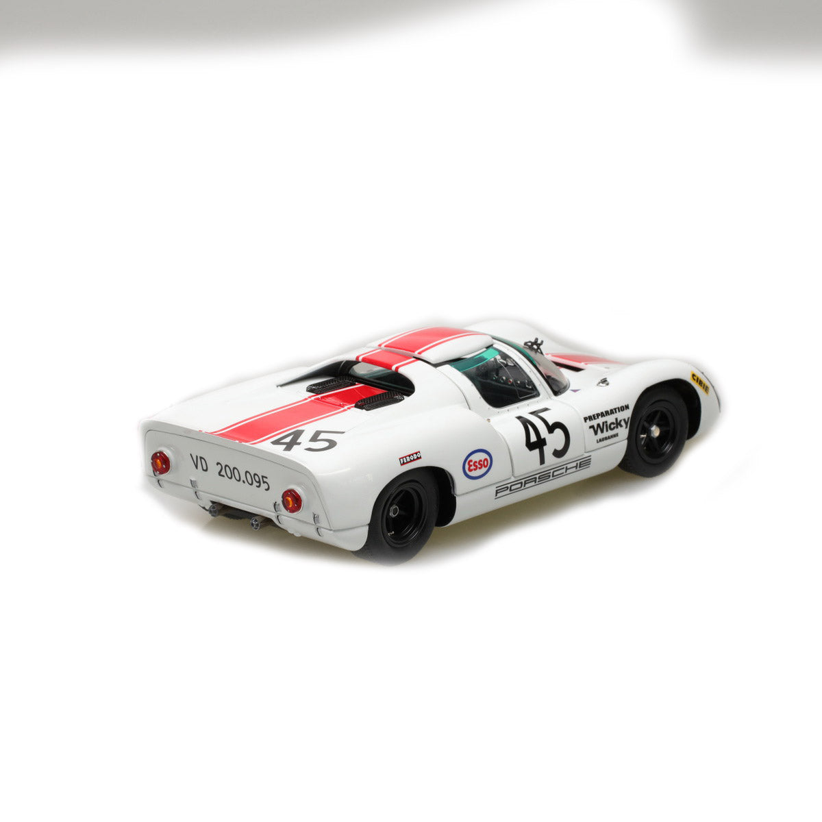 EXOTO 1:18 1968 Porsche 910 #45 Le Mans 24 Hours Jean-Pierre Hanrioud, André Wicky MTB00062B