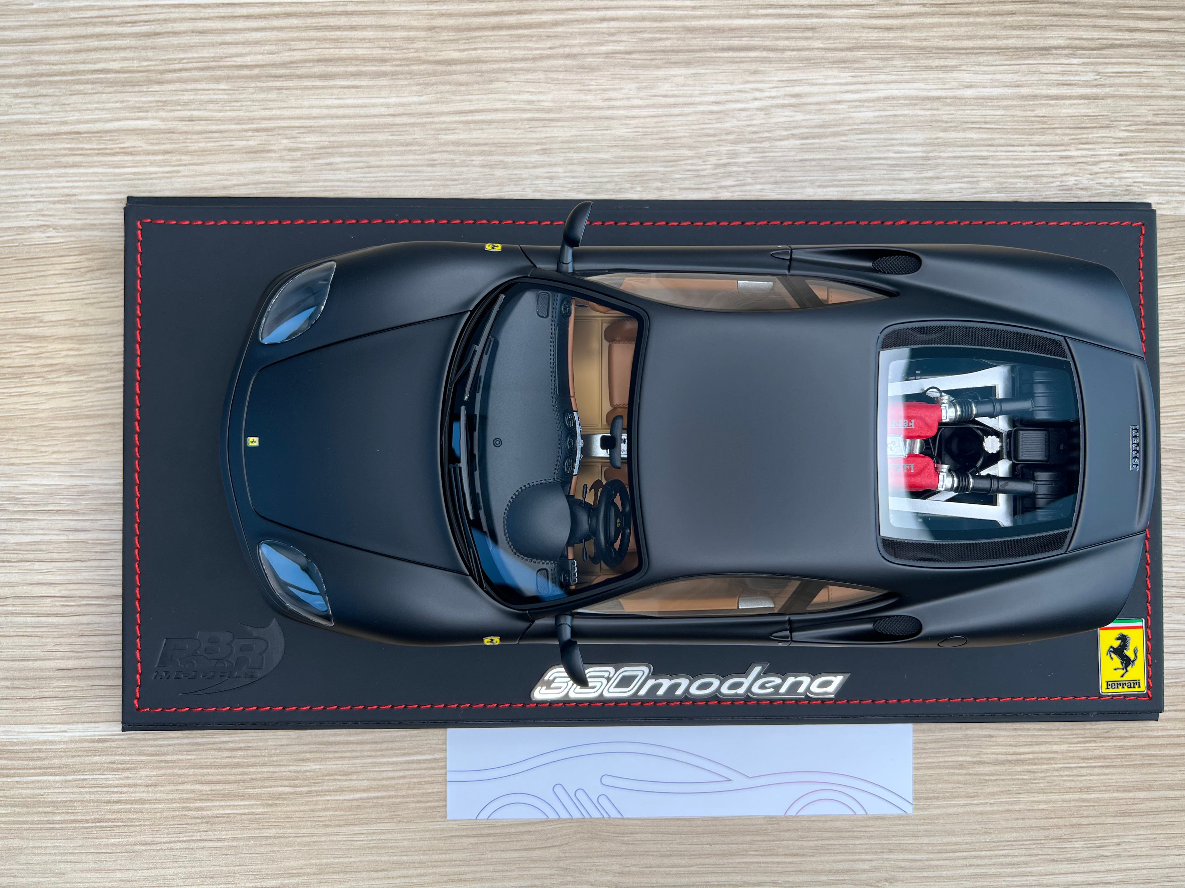 Ferrari 360 Modena - matte black edition - 1:18