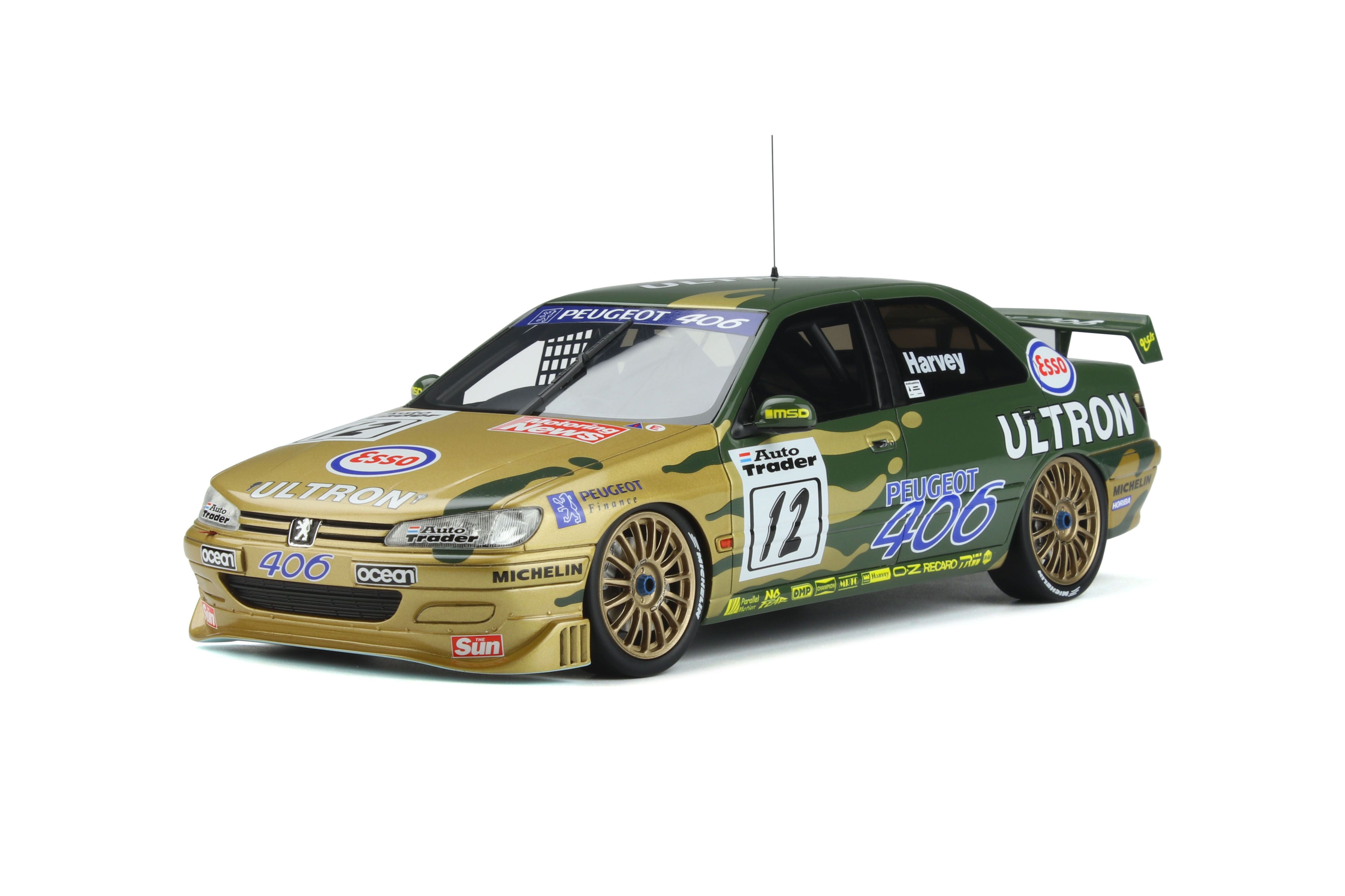 OTTO 1:18 Peugeot 406 #12 Ultron Tim Harvey BTCC 1996 OT828